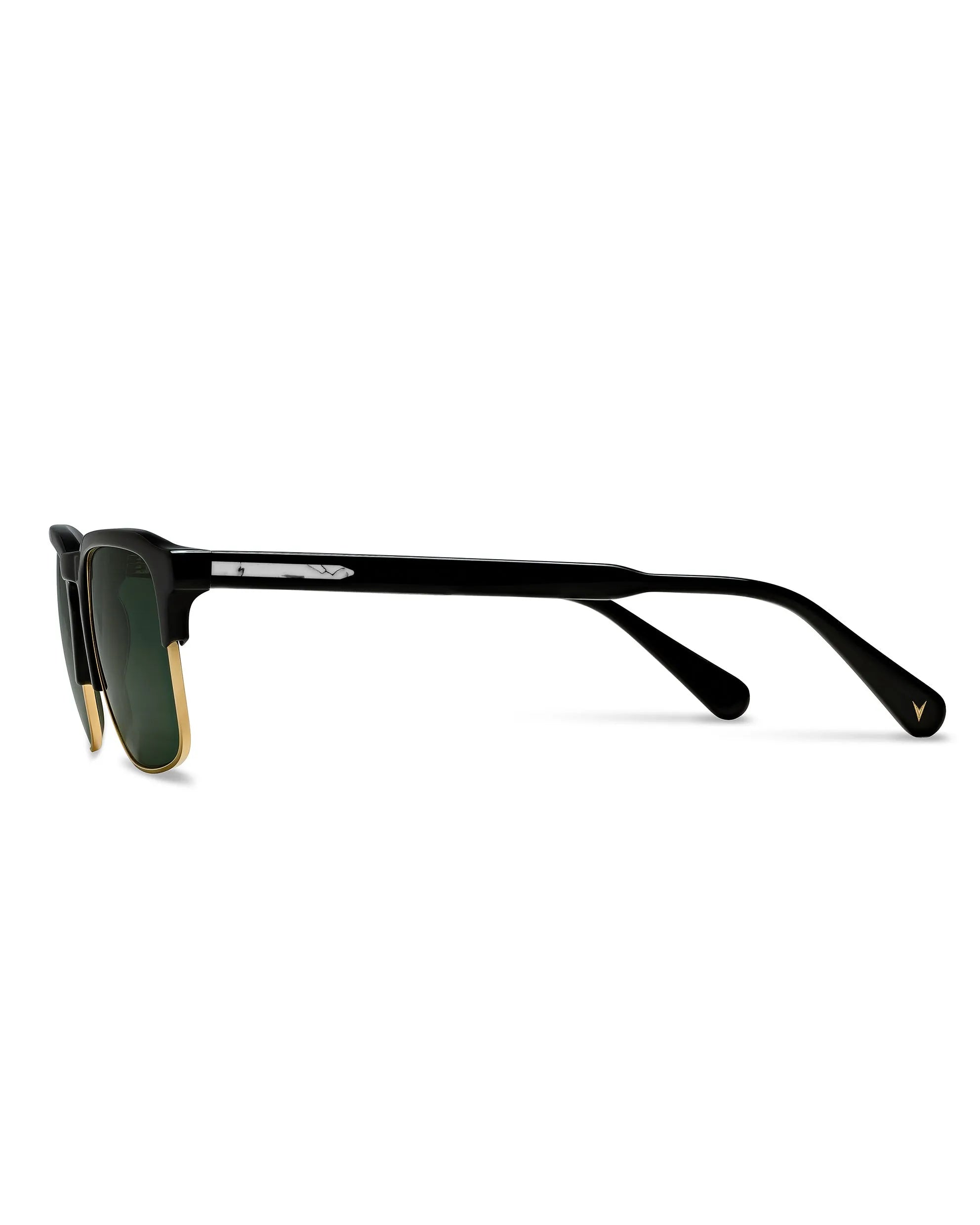 The Villa Sunglasses - Jet Black Gold