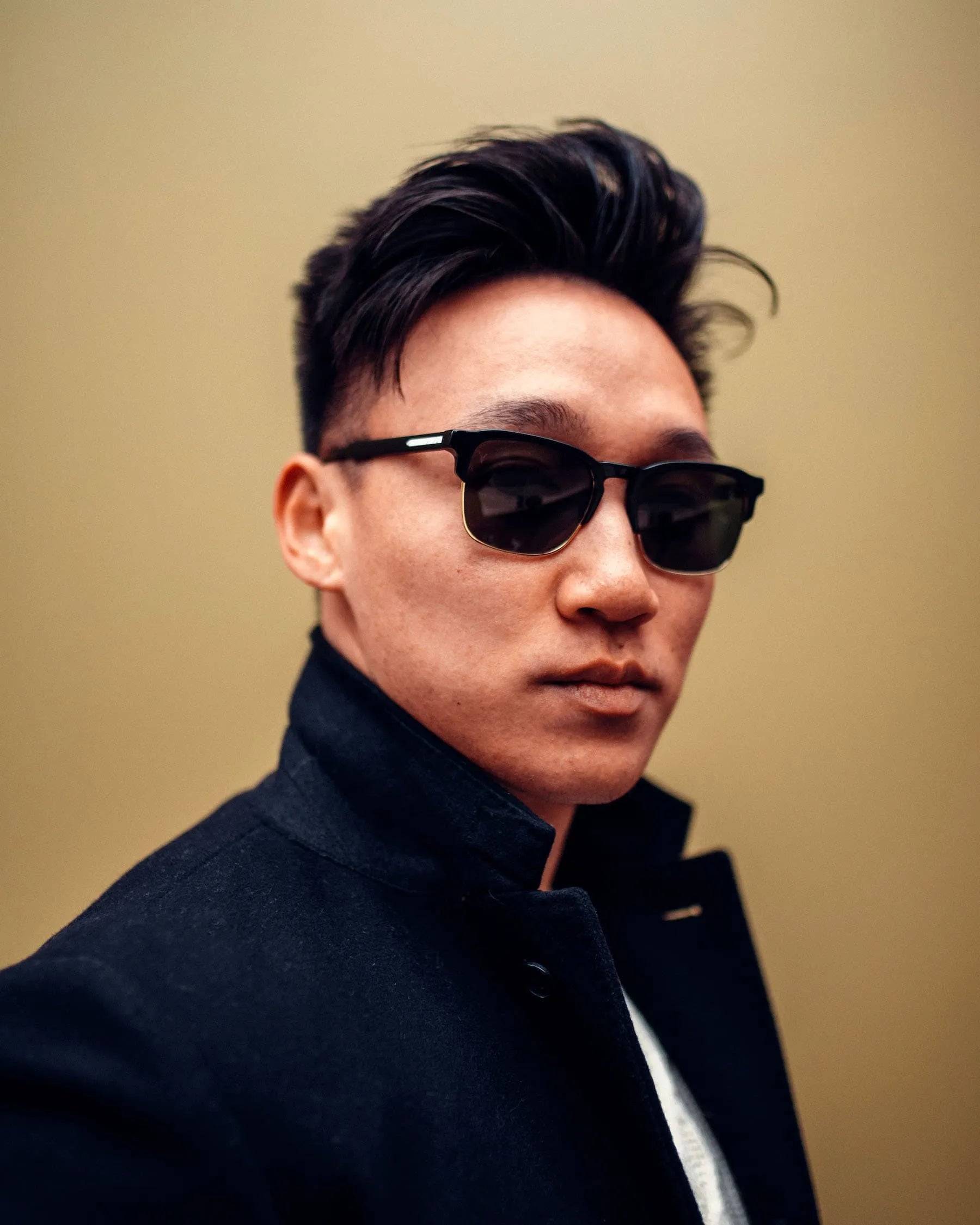 The Villa Sunglasses - Jet Black Gold