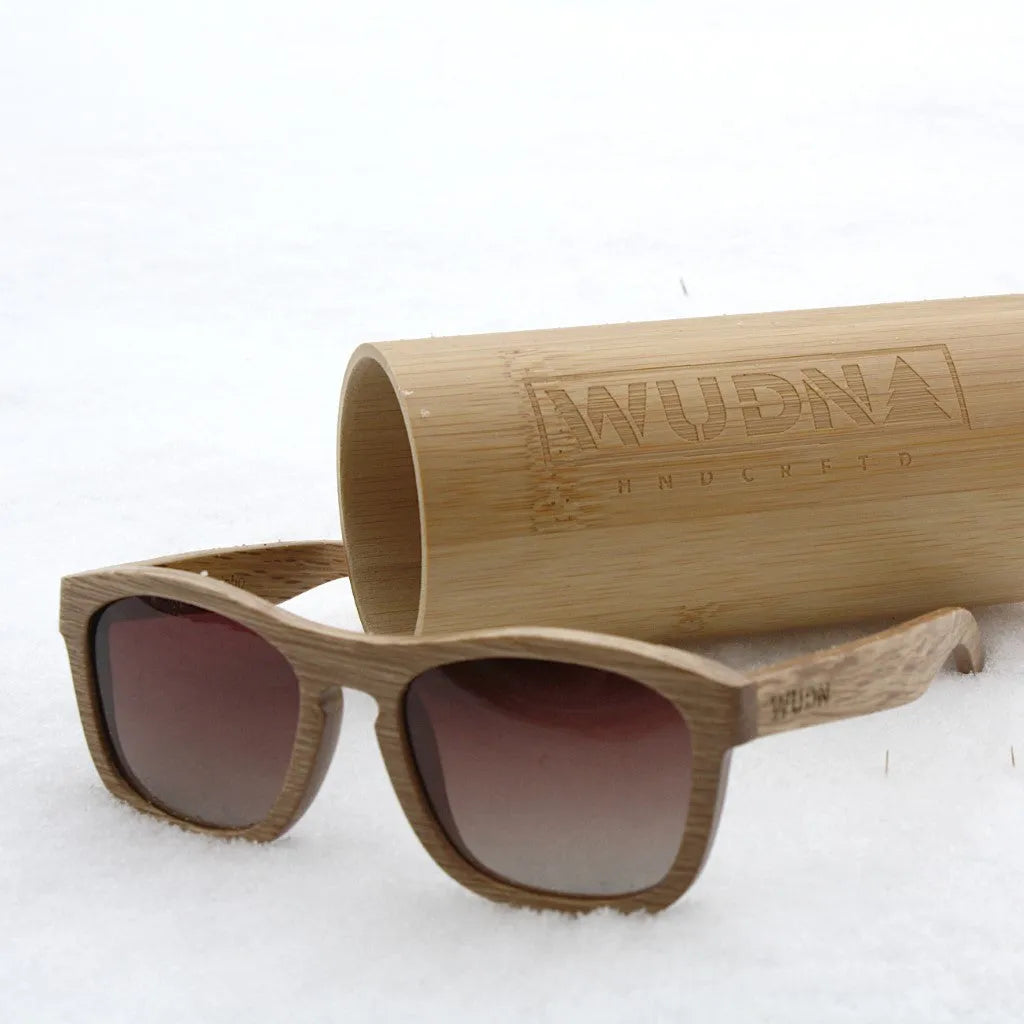Real Zebra All Wood Jacks Sunglasses