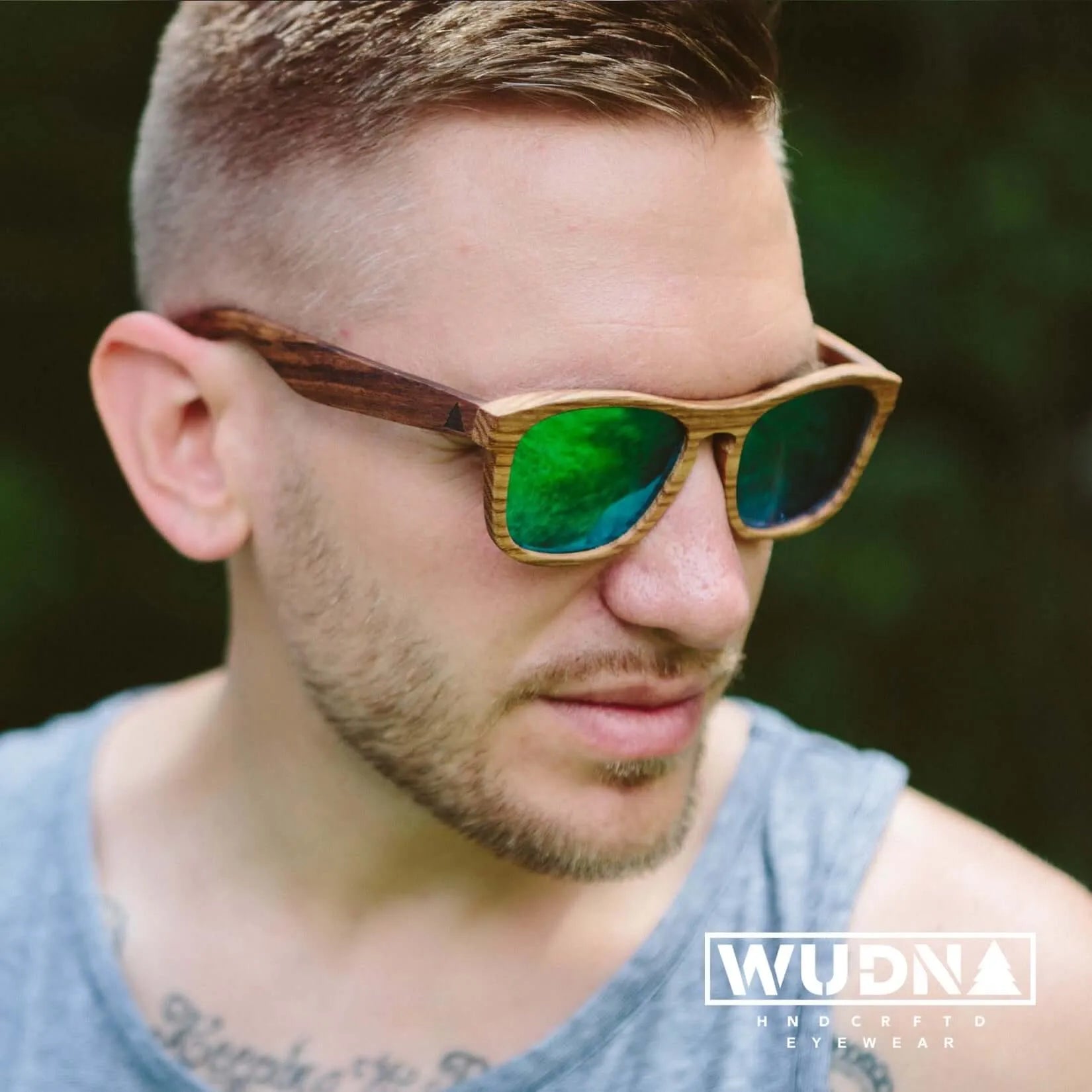Real Zebra All Wood Jacks Sunglasses