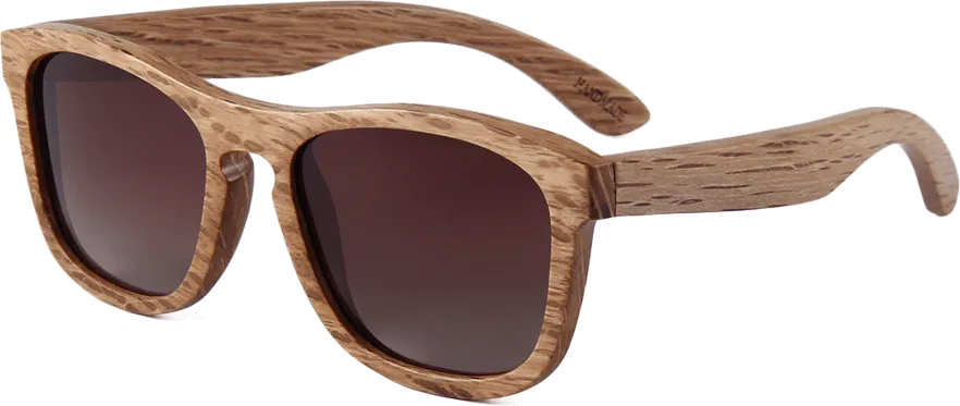 Real Zebra All Wood Jacks Sunglasses