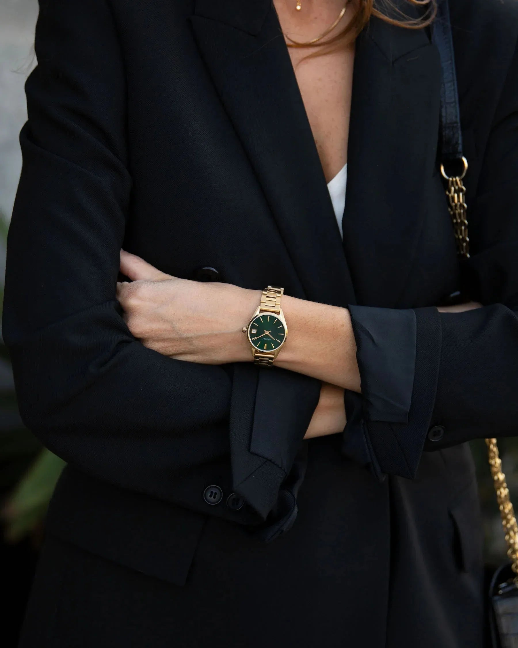 The Harper Men's Watches - Gold + Green