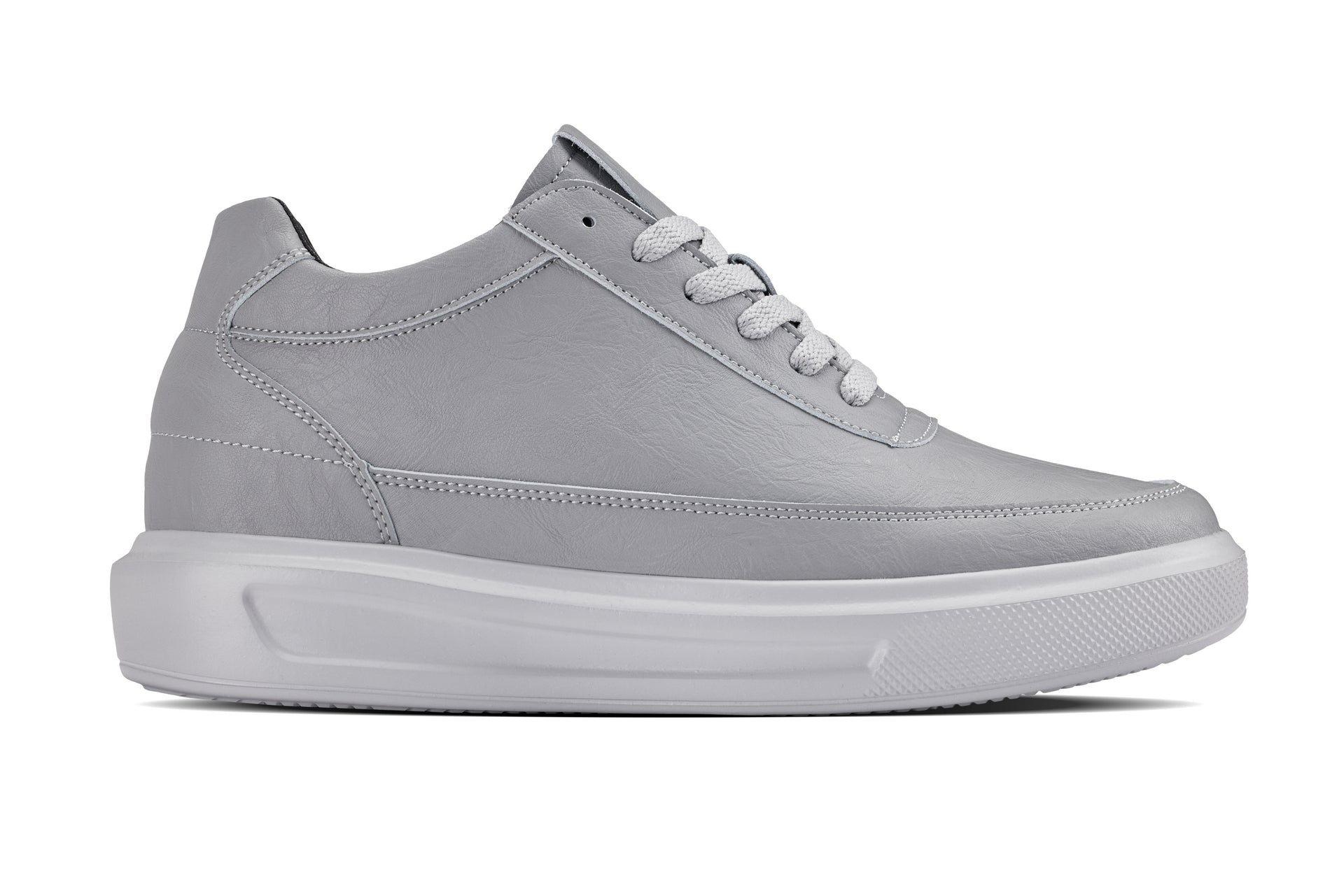 X1648 - 2.8 Inches Taller (Pewter Grey) - Lightweight Men's Sneakers