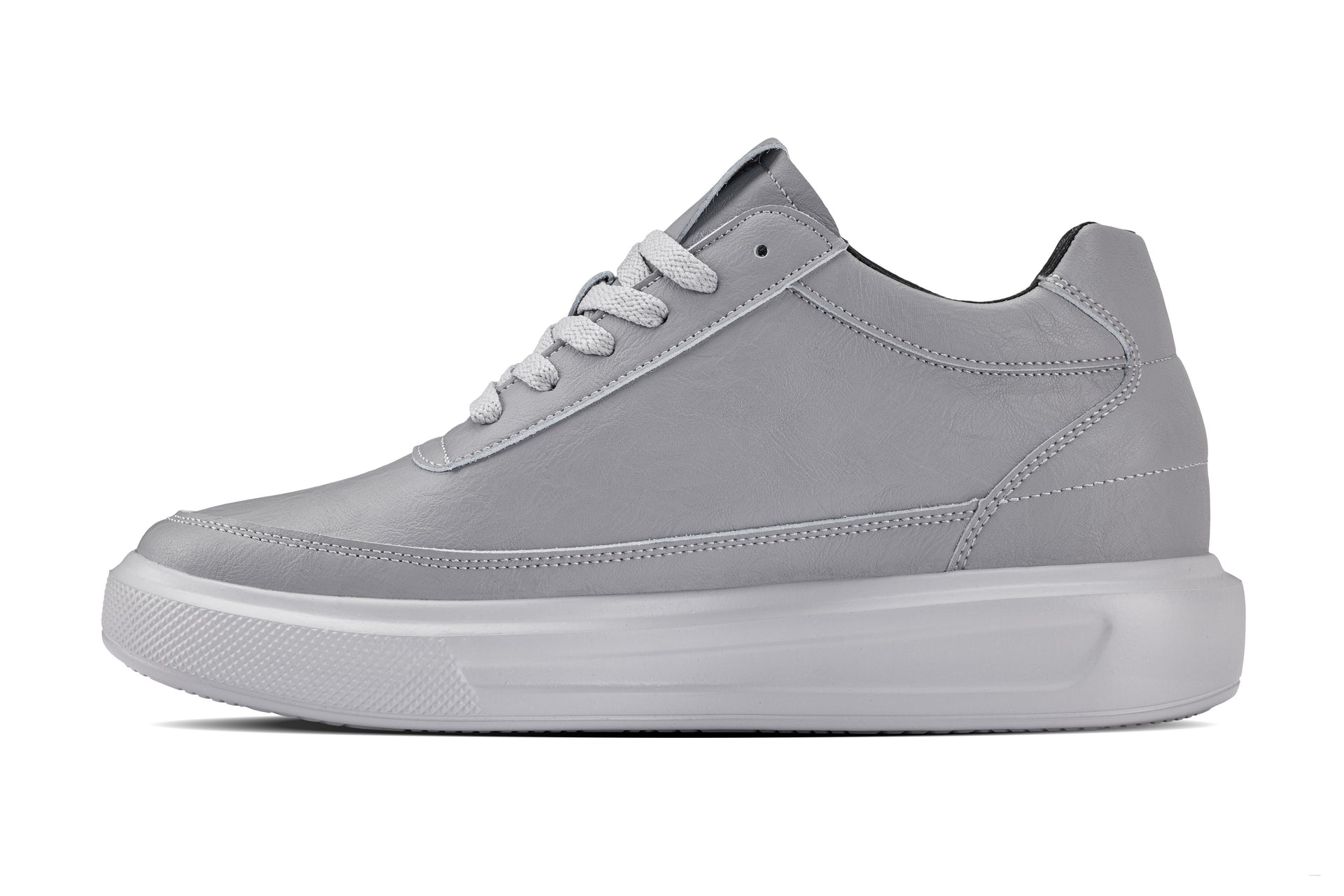 X1648 - 2.8 Inches Taller (Pewter Grey) - Lightweight Men's Sneakers