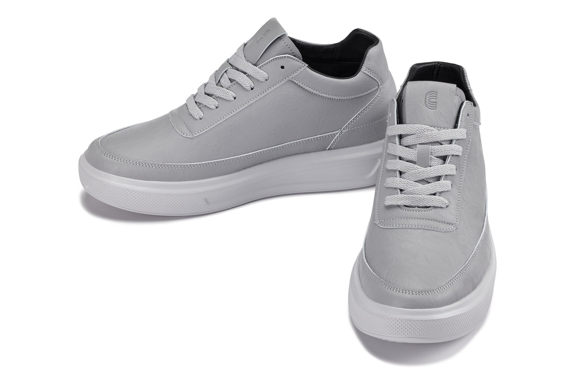 X1648 - 2.8 Inches Taller (Pewter Grey) - Lightweight Men's Sneakers