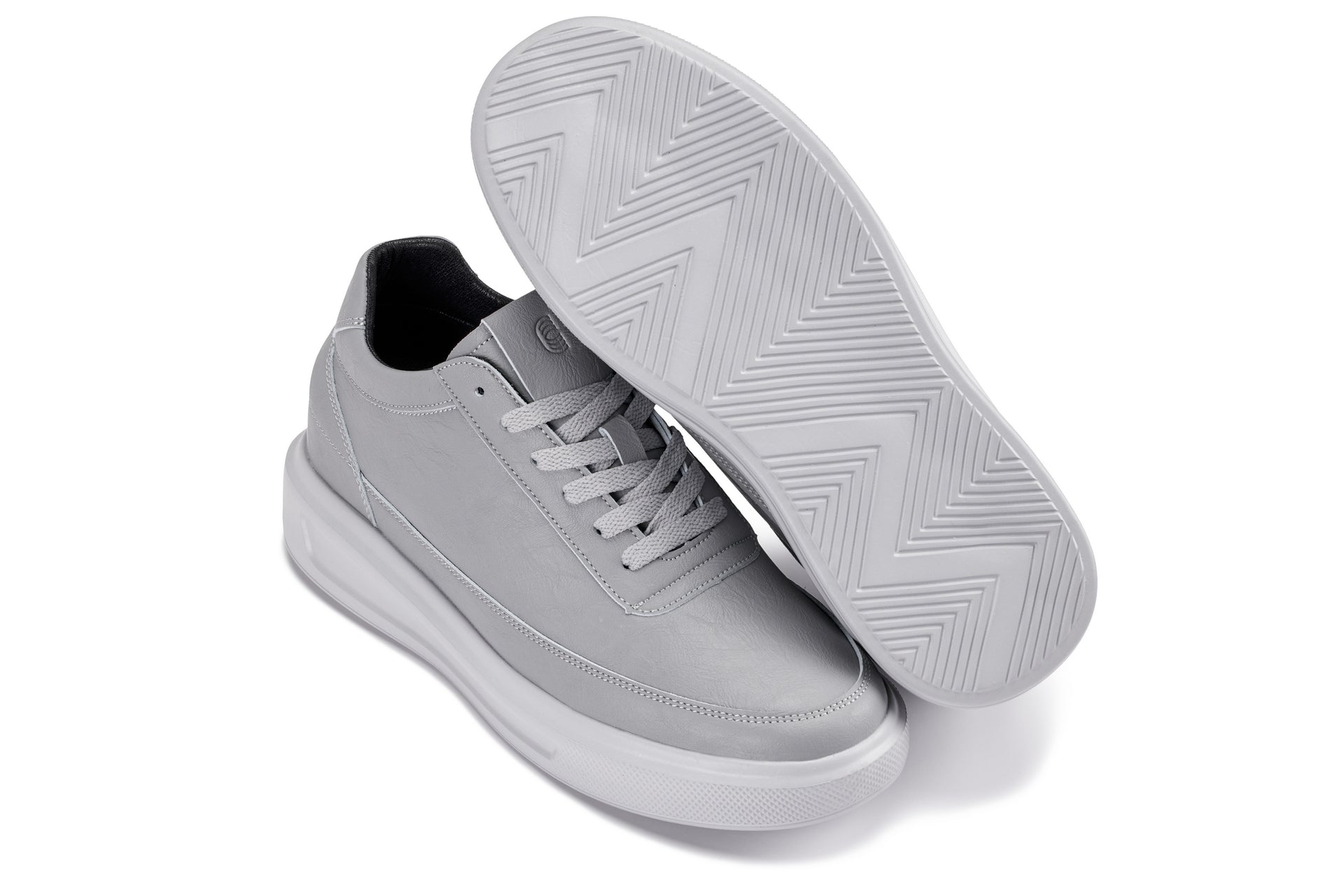 X1648 - 2.8 Inches Taller (Pewter Grey) - Lightweight Men's Sneakers
