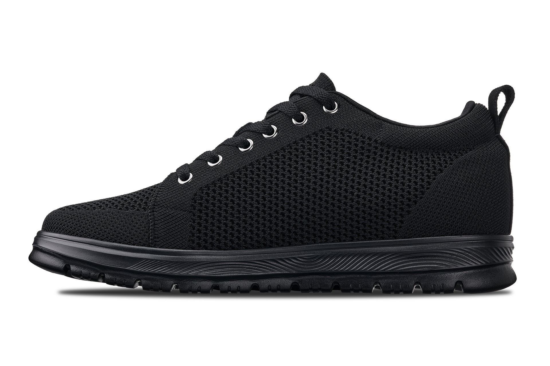 X2320 - 2.4 Inches Taller (Black/Black Sole) - Lace Up Casual Men's Sneakers