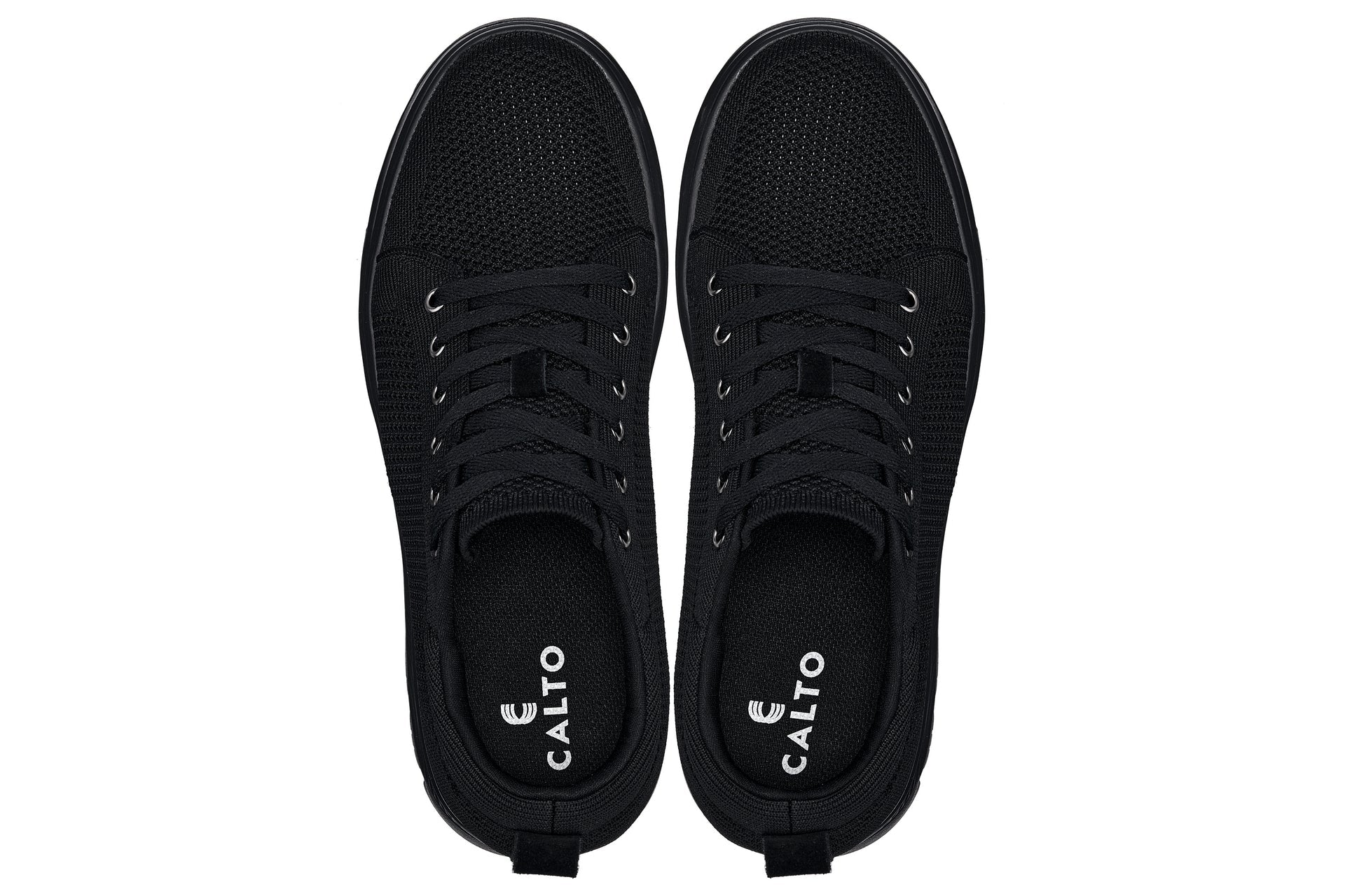 X2320 - 2.4 Inches Taller (Black/Black Sole) - Lace Up Casual Men's Sneakers