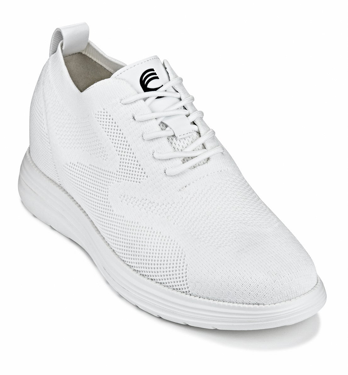 X2633 - 2.8 Inches Taller (White) - Lace Up Casual Men's Walker Shoes