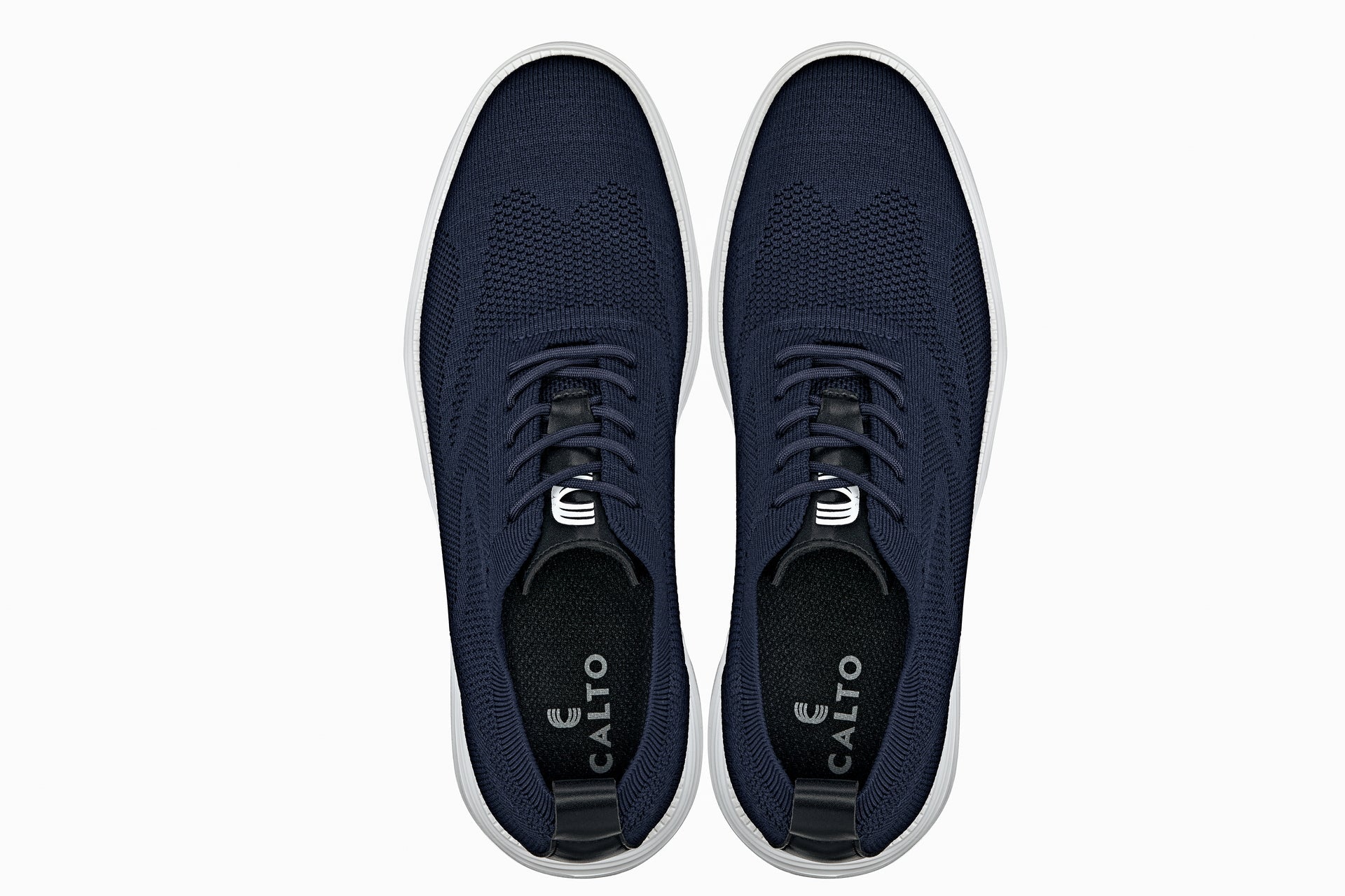 X2634 - 2.8 Inches Taller (Night Blue) - Lace Up Casual Men's Walker Shoes
