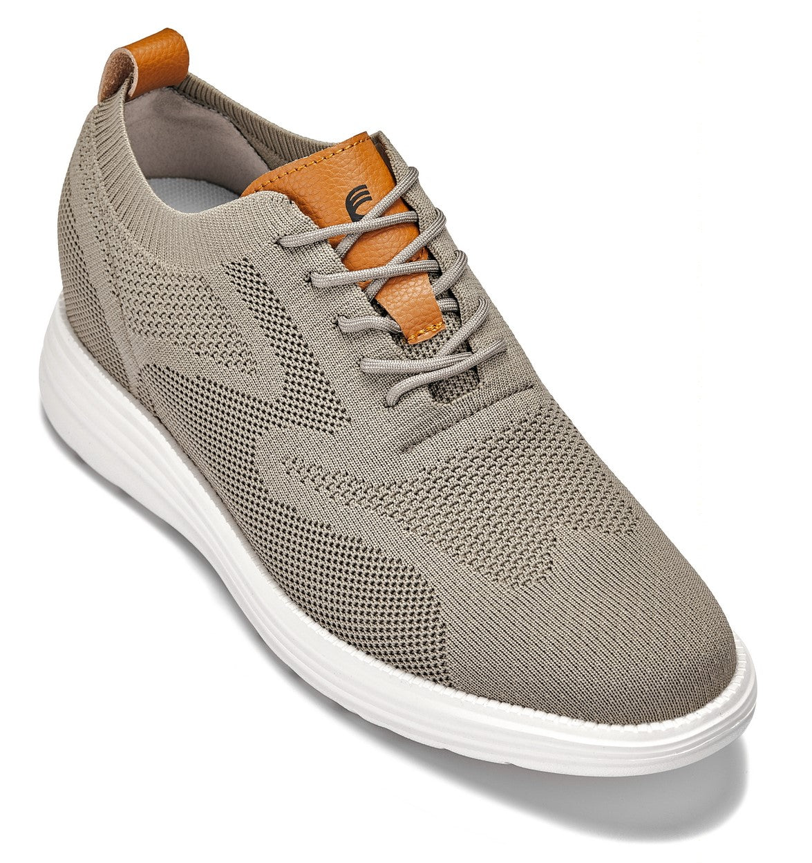 X2639 - 2.8 Inches Taller (Khaki Green/Brown) - Lace Up Casual Walker Men's Shoes