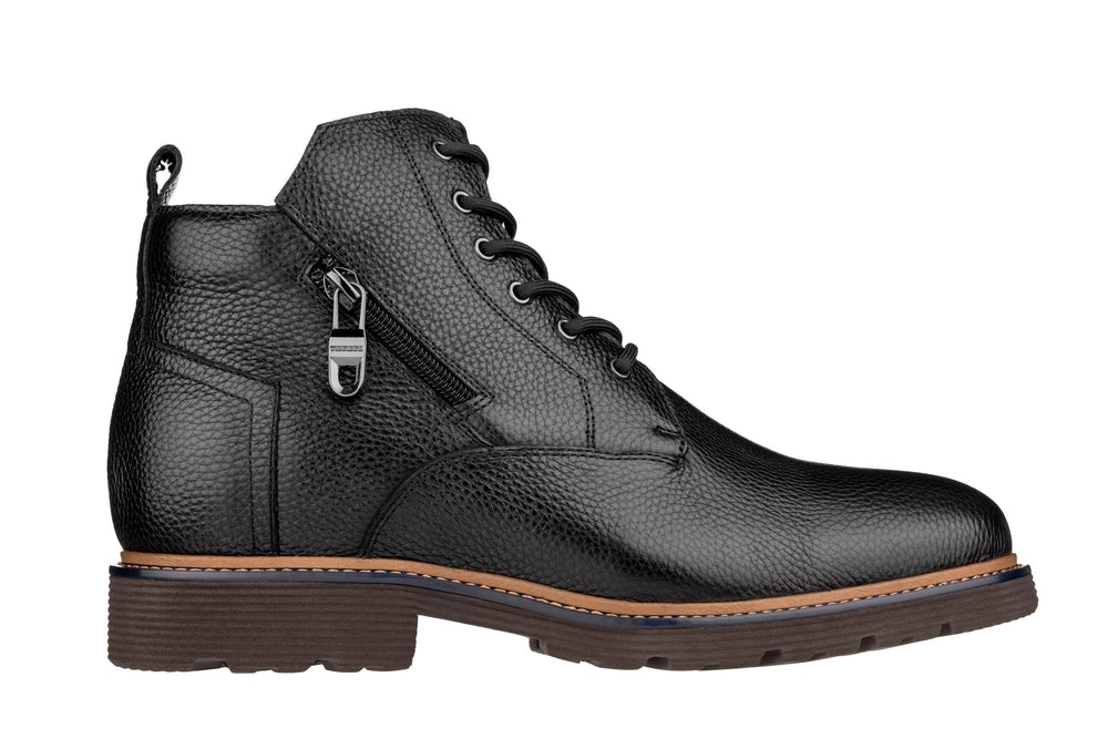 Y42071 - 2.8 Inches Taller (Black) - Dressy Casual Men's Boots