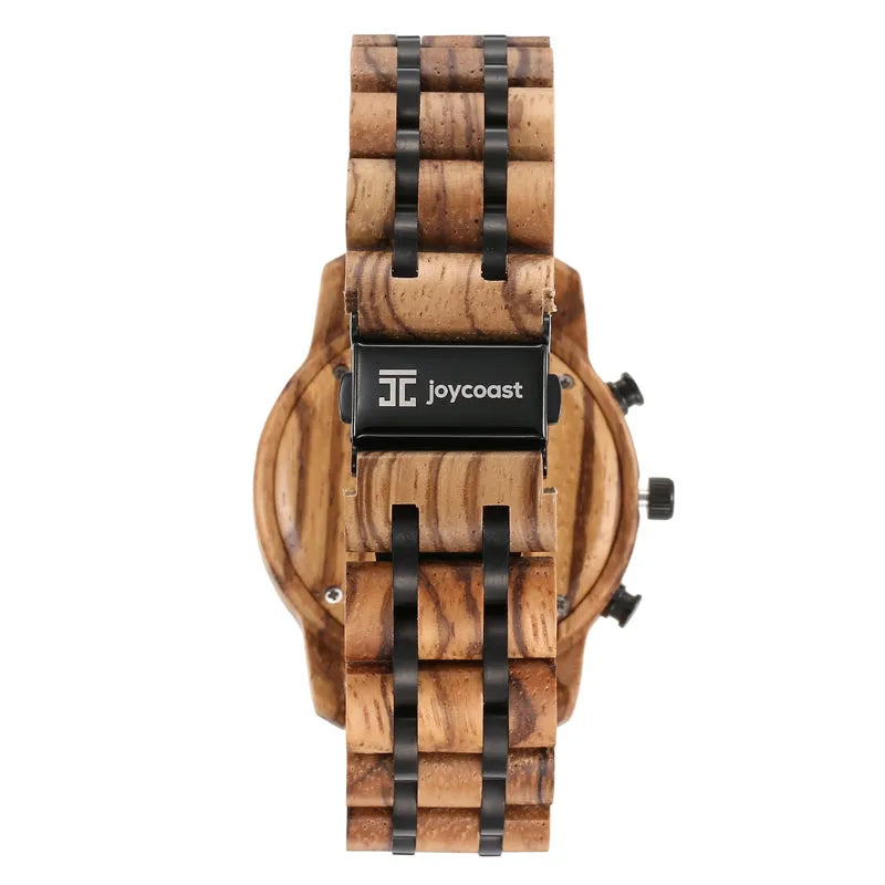 Breiler Men's Watches | Zebra Wood Chronograph