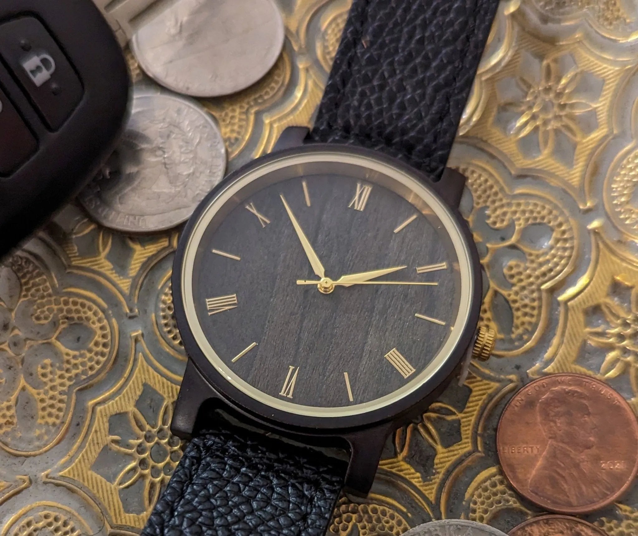 Arce Men's Watch | Black Leather