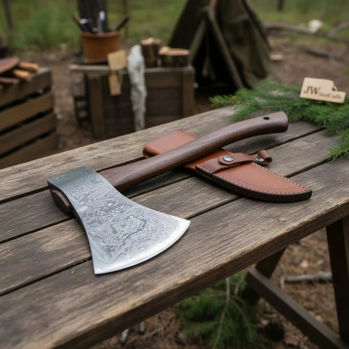 Axe Handmade Damascus Steel Tomahawk