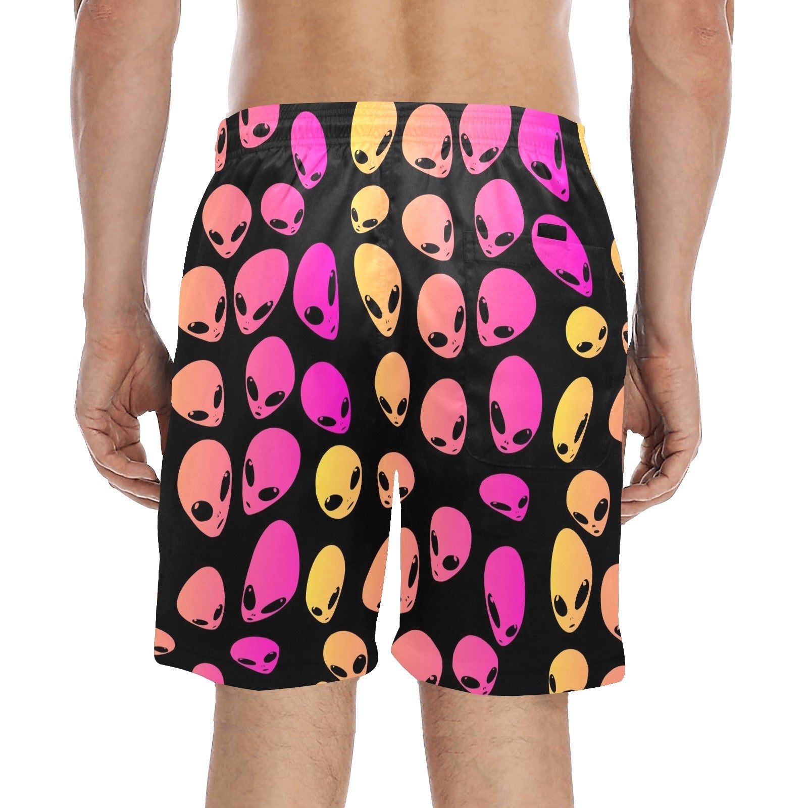 Strawberry Lemonade Alien Ombre Swim Shorts