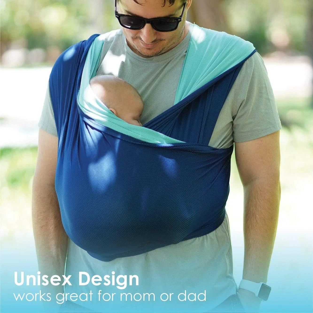 Baby K'tan Active Oasis Baby Carrier | Blue-Turquoise