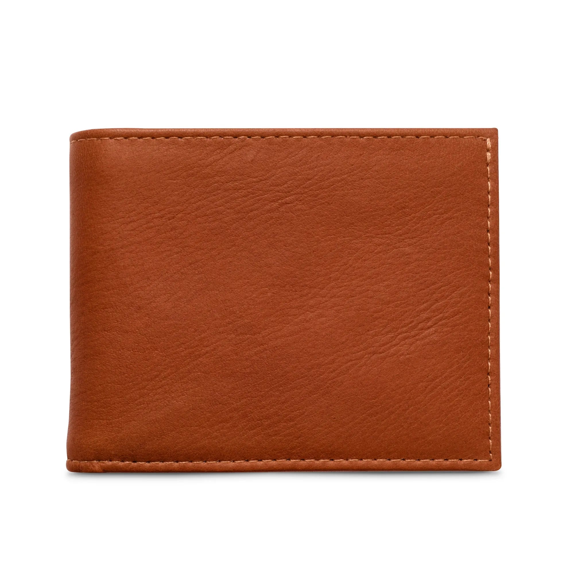 Carry-It-All Bifold Men's Leather Wallet (American Flag optional)