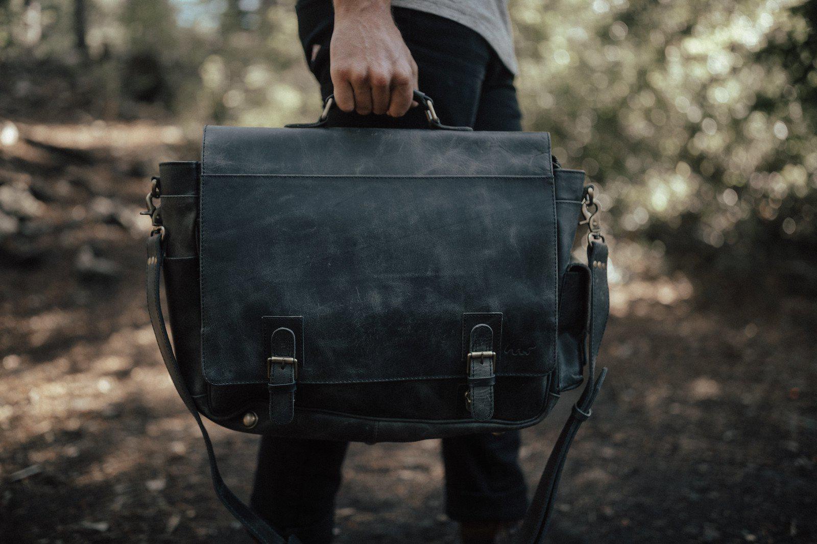 Sitka Leather Messenger Bag