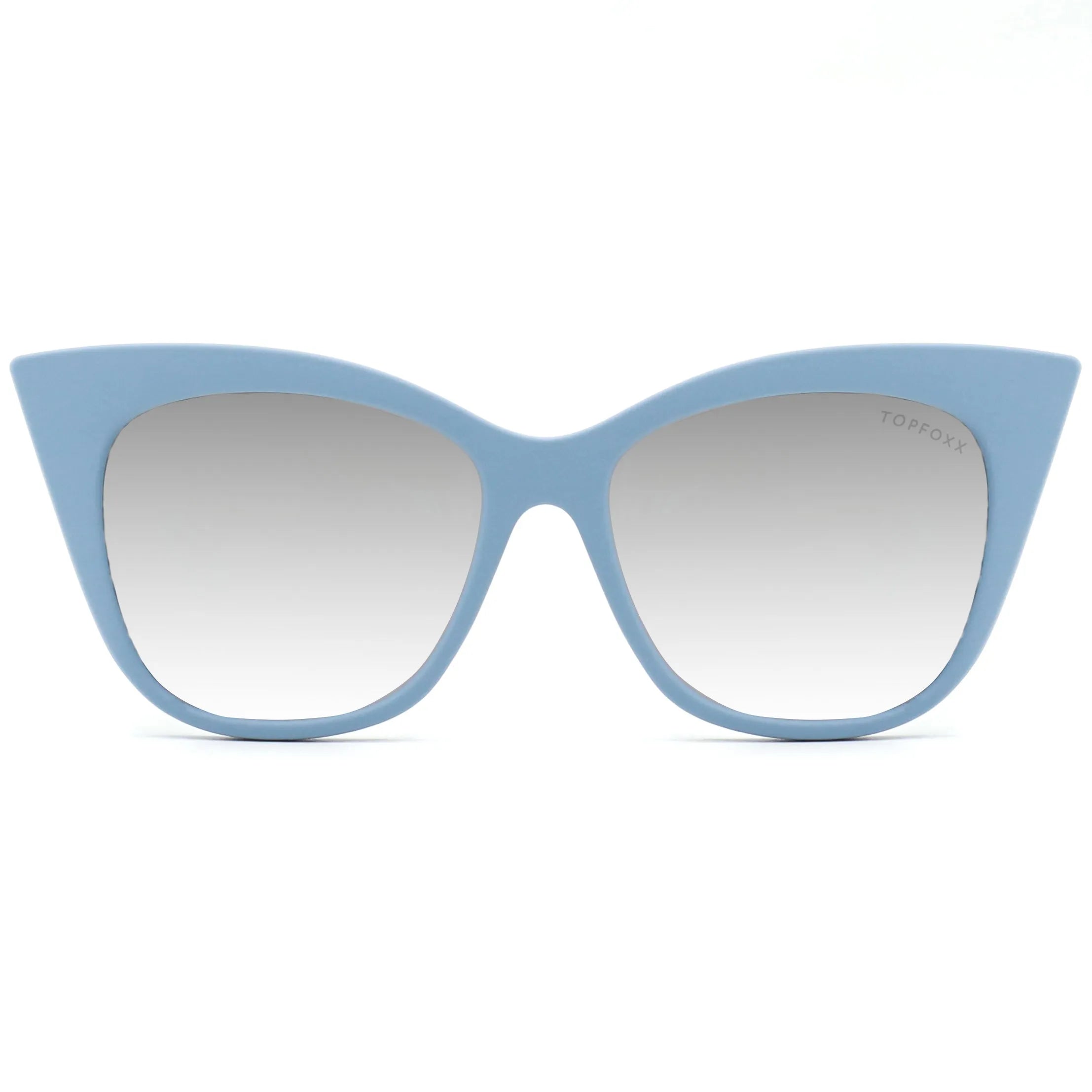 Venice Cateye Sunglasses - Blue - Silver