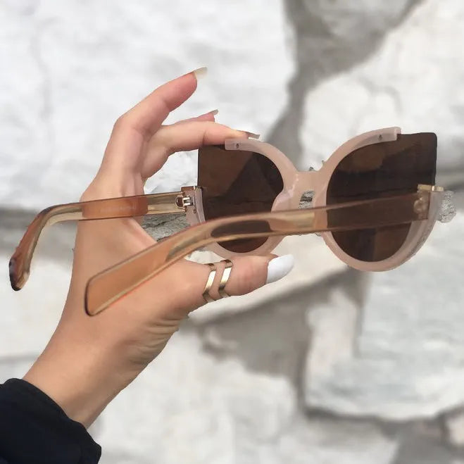Chloe Sunglasses - Nude - Brown