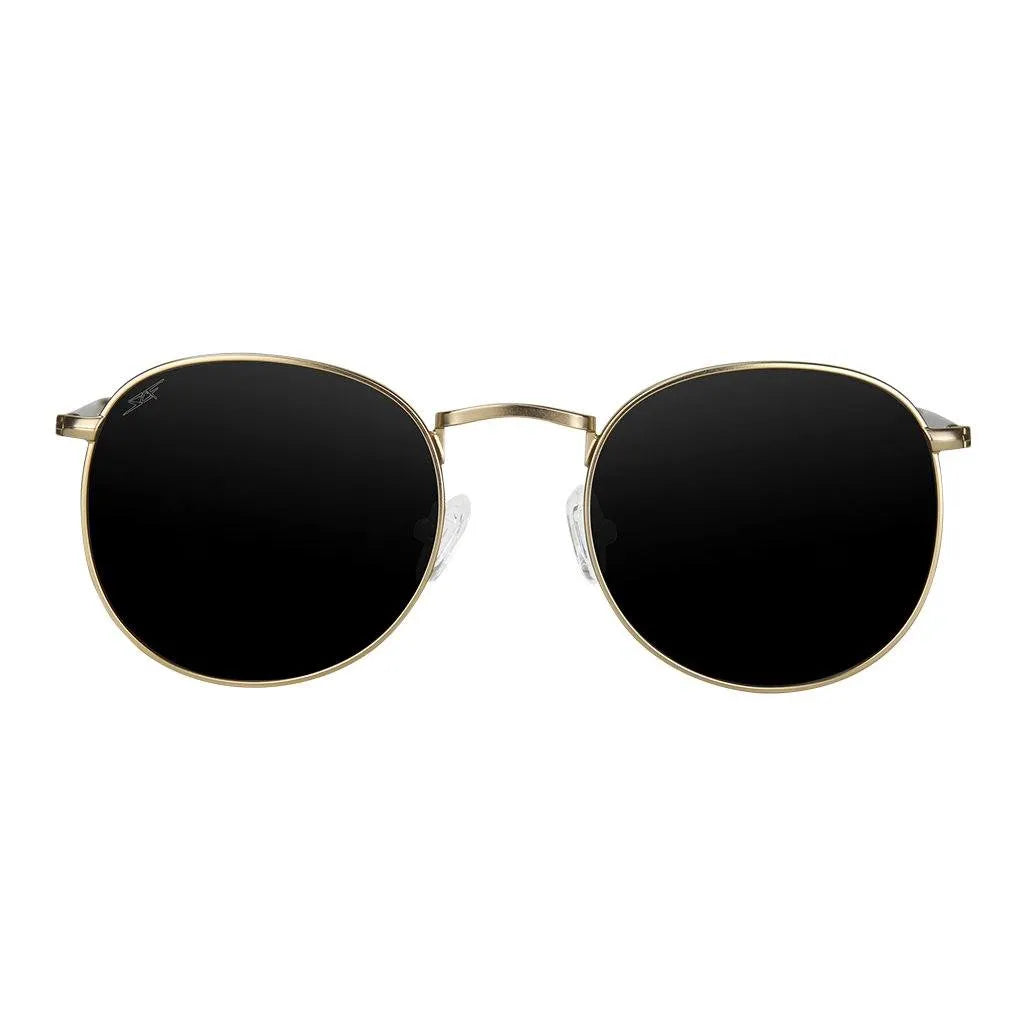 CAPTAIN Real Carbon Fiber Sunglasses (Polarized Lens | Carbon Fiber Temples | Gold)