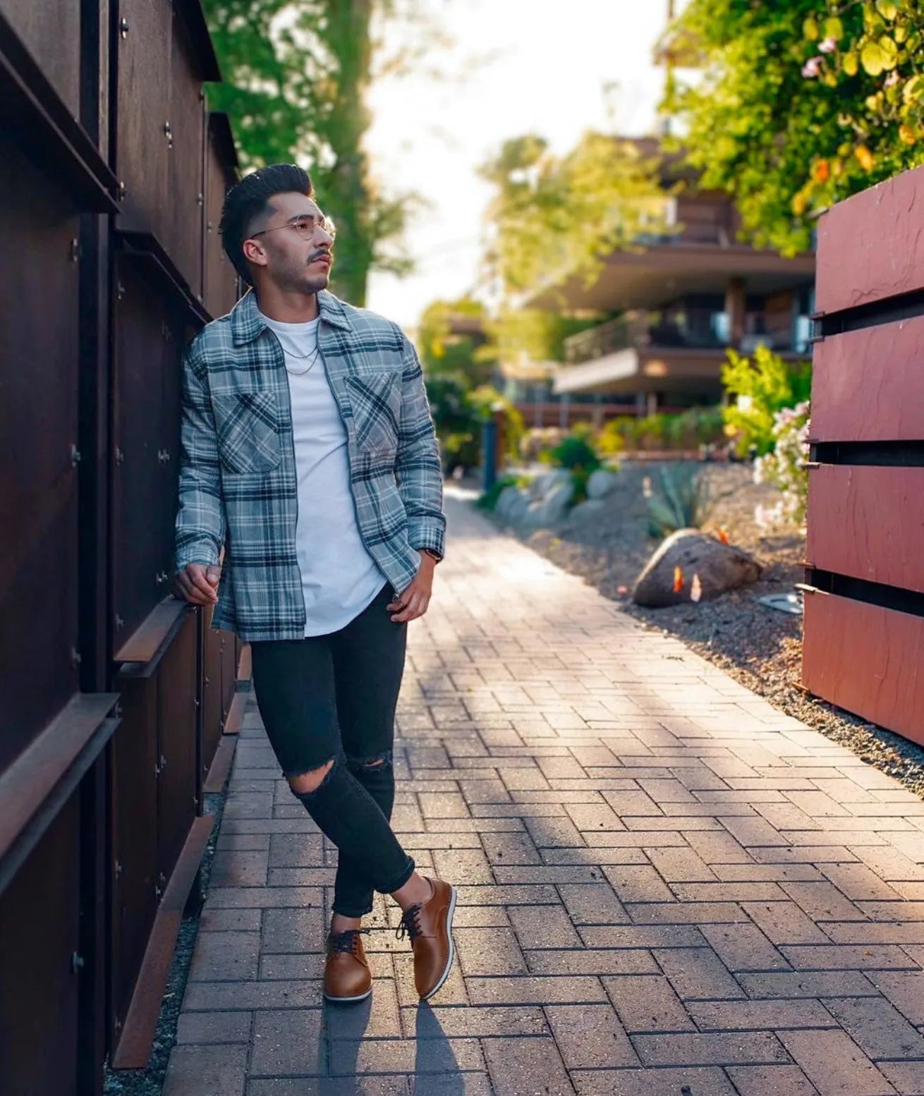 Classic Mustang Brown Full Grain Leather Derby Dress Sneakers