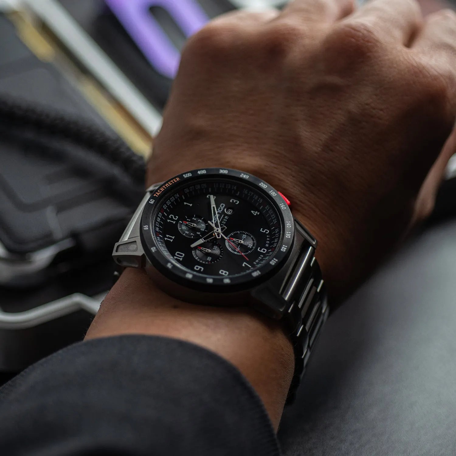 CR-01 - Chrono Men's Watch with Metal Bracelet