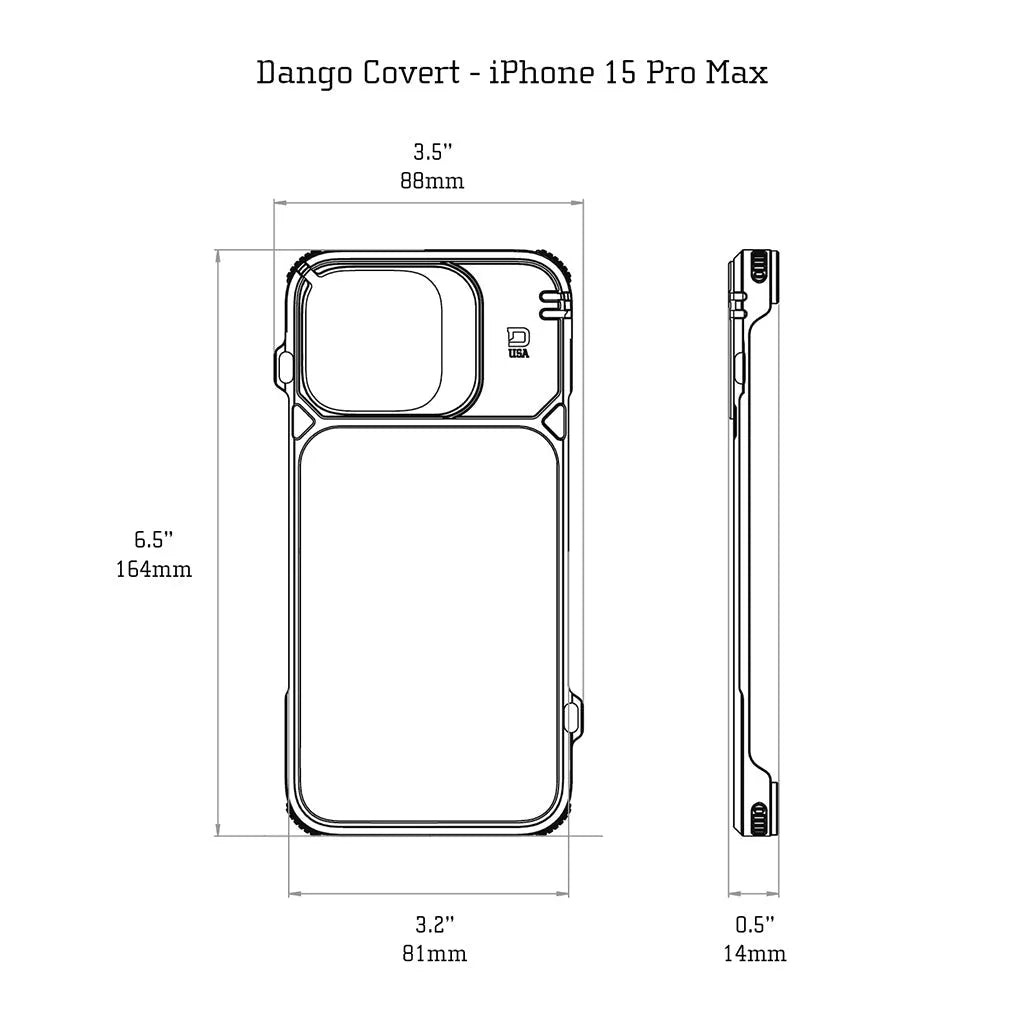 DANGO COVERT CASE for iPhone 15 Pro MAX