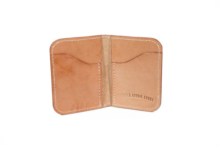 Double Barrel Vertical Bifold Wallet