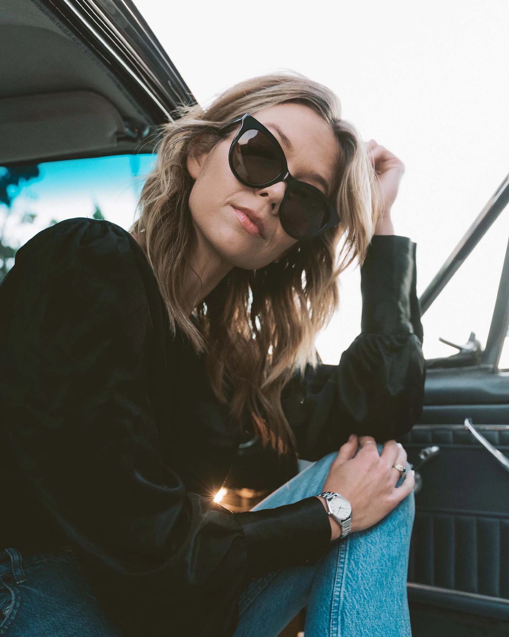 The Demi Sunglasses - Jet Black