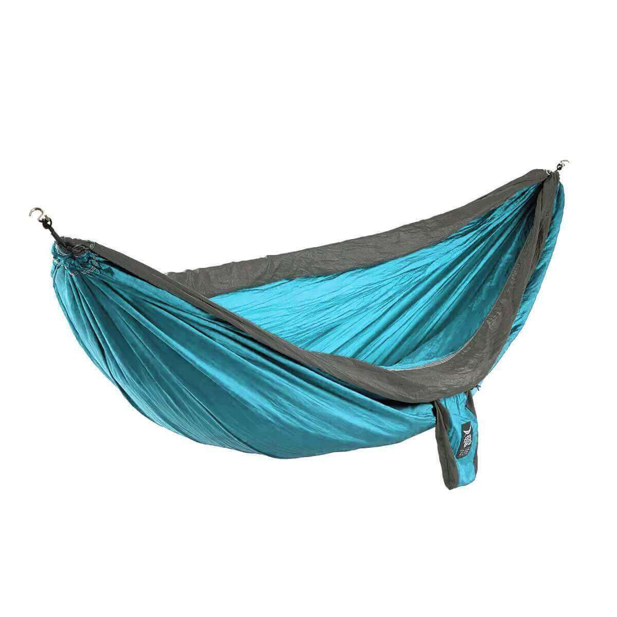 Double Hammock & Straps (Aqua & Charcoal)