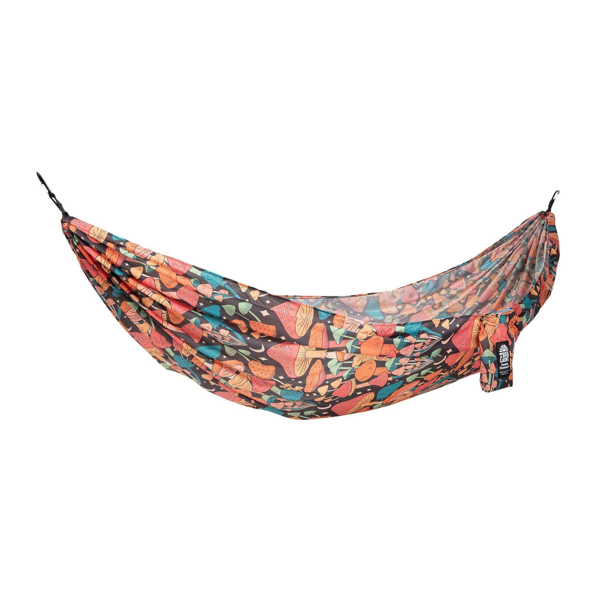 Double Hammock & Straps (Midnight Mushroom Print)