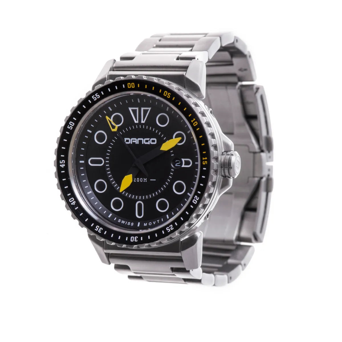 DV-01 - Dive Men's Watch with Metal Bracelet & Micro Adjustment Buckle