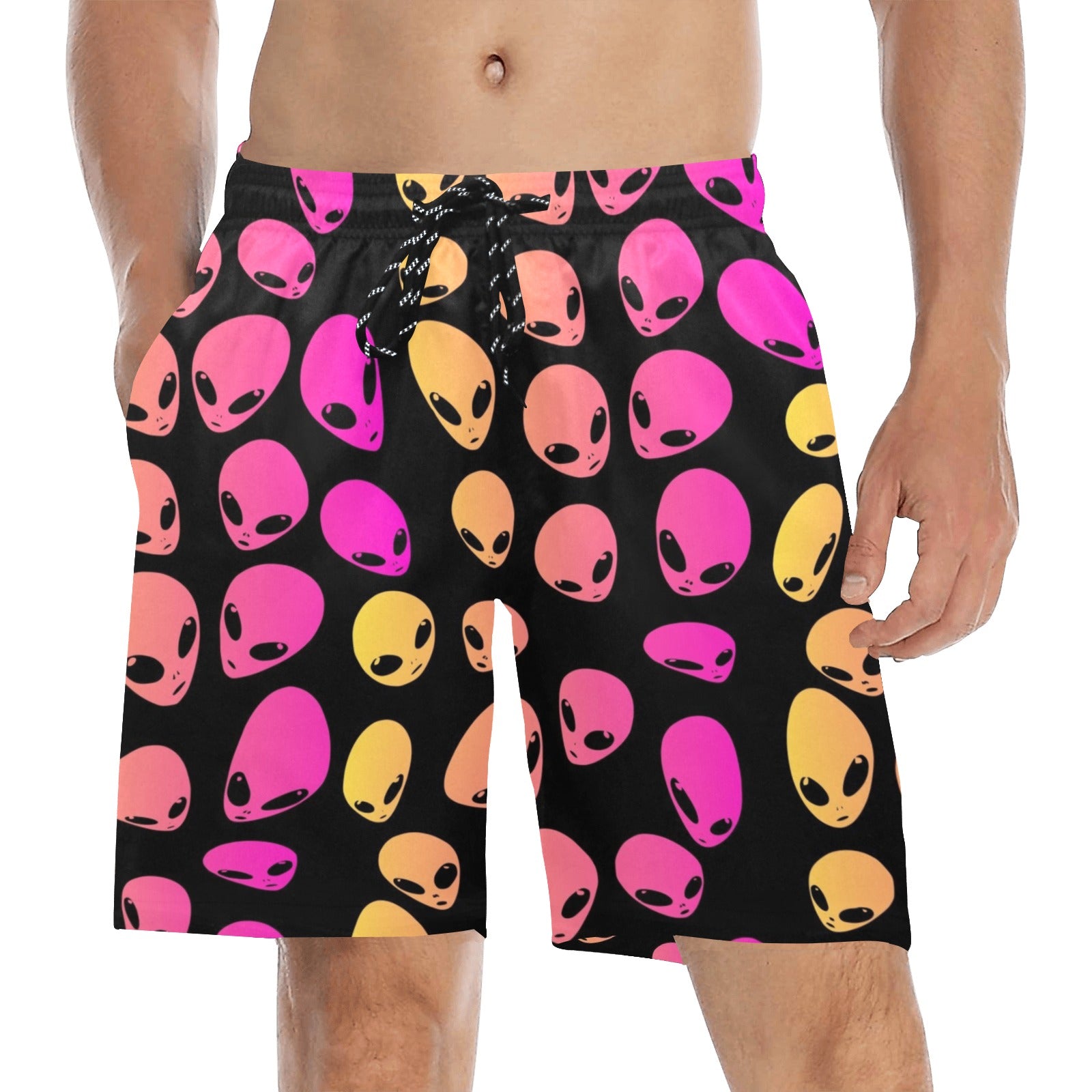 Strawberry Lemonade Alien Ombre Swim Shorts