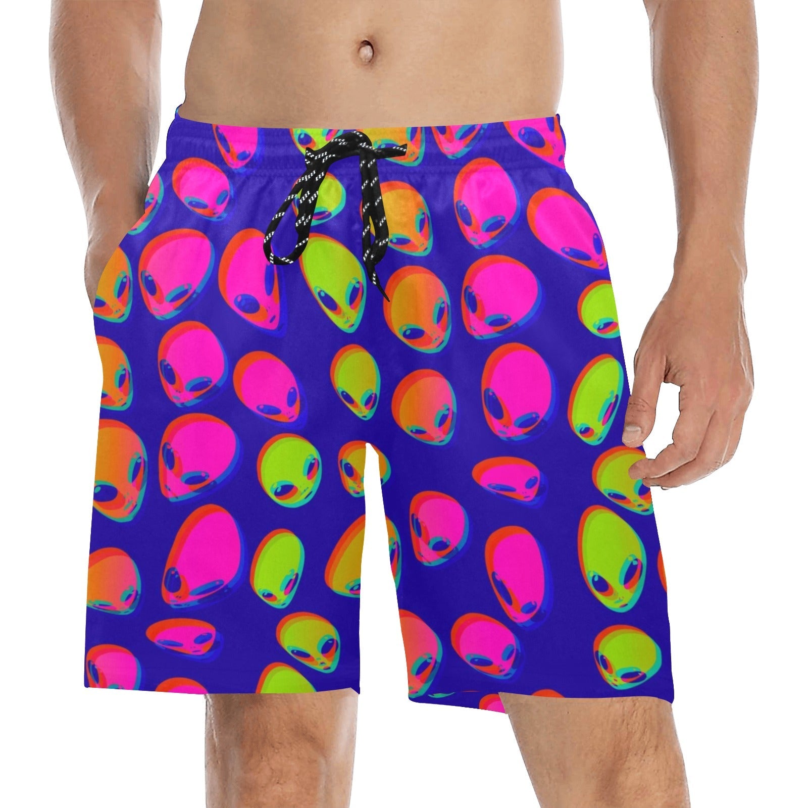 Neon Alien Blast Swim Shorts