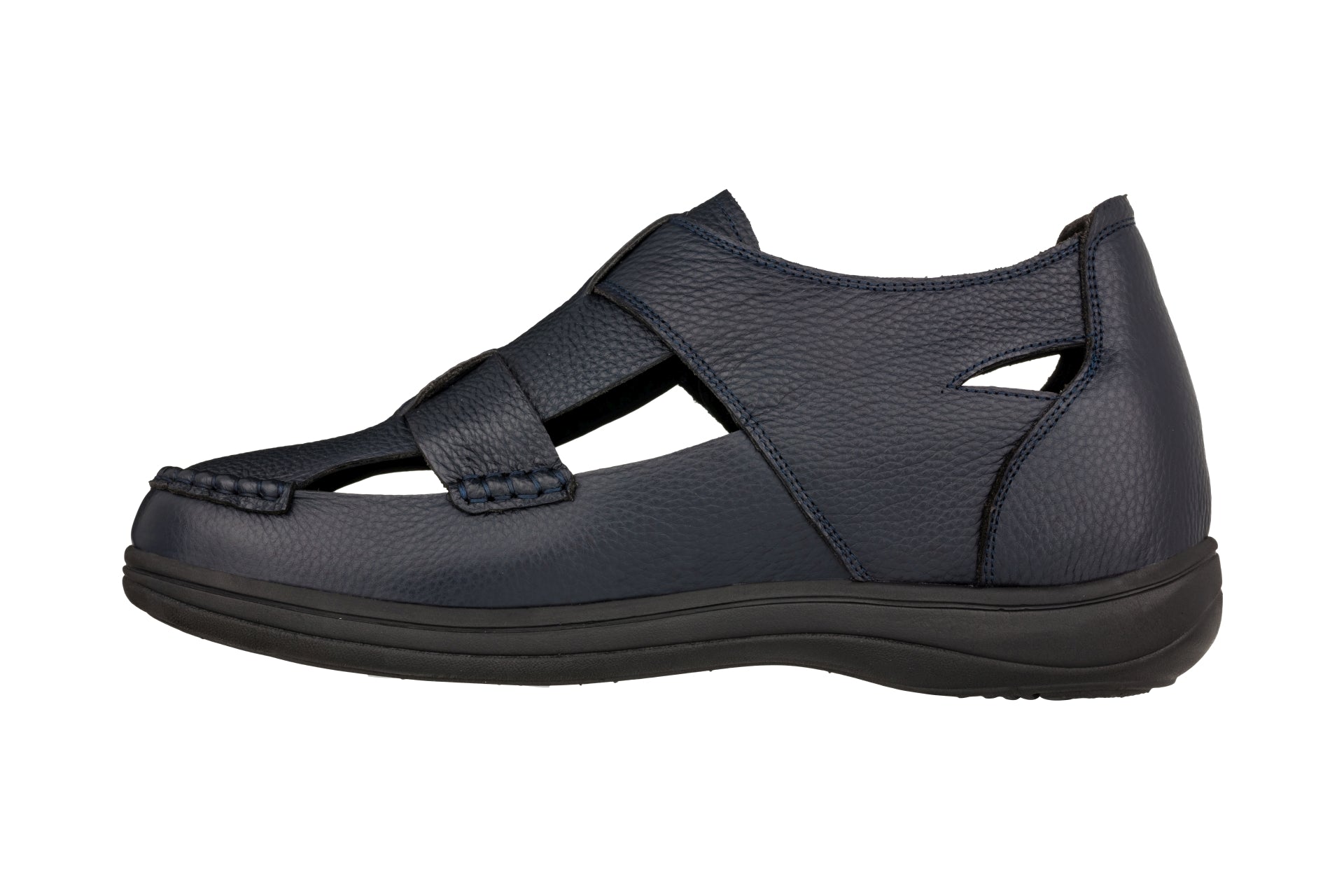 K2663 - 3.2 Inches Taller (Navy Blue) - Casual Fisherman Sandal