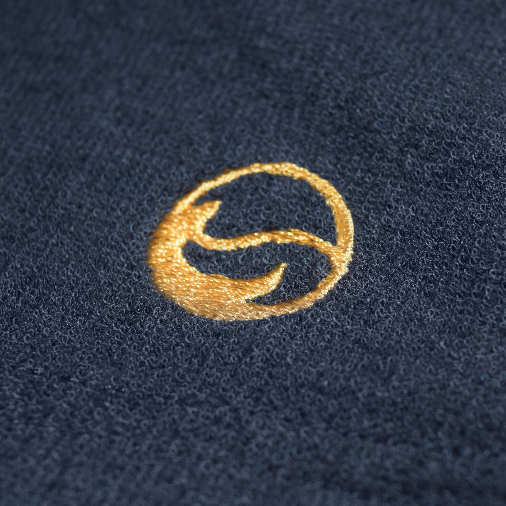 Navy Toweling Terry Cabana Shirt