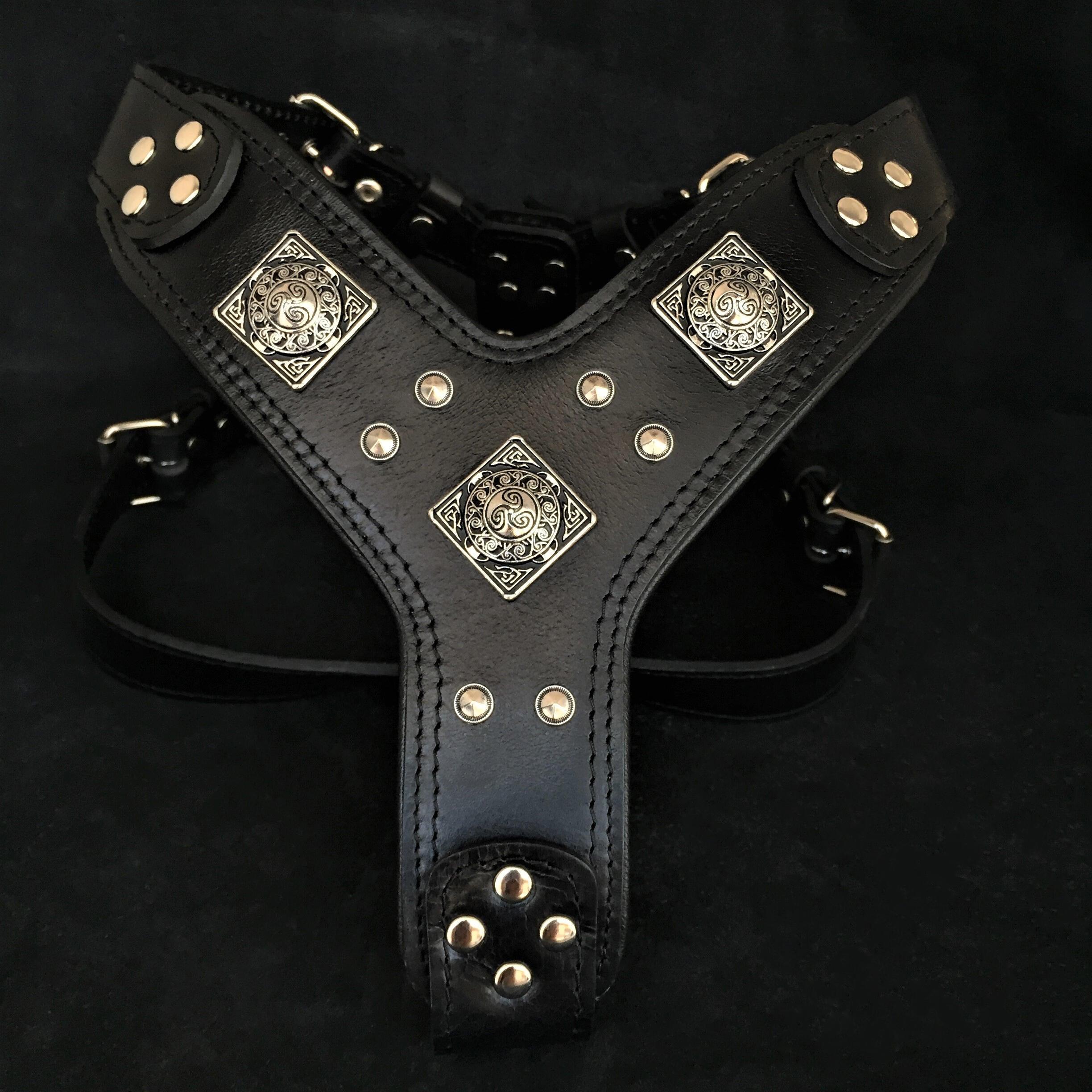 The "Eros" Dog Harness. All Black