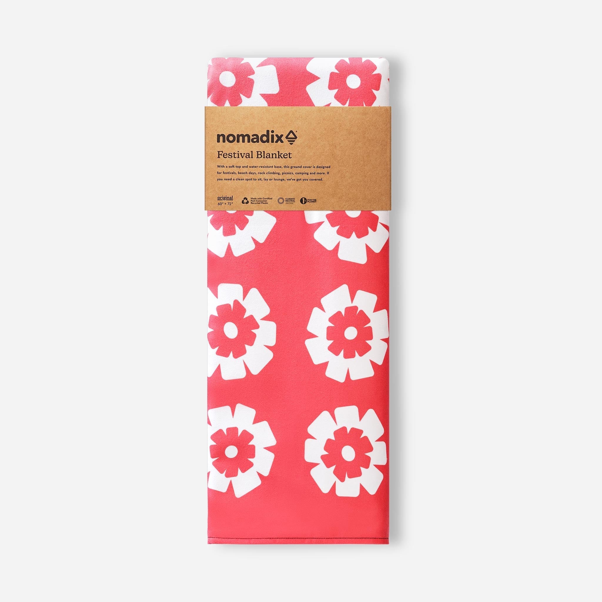 Festival Blanket: Fresh Flowers Coral