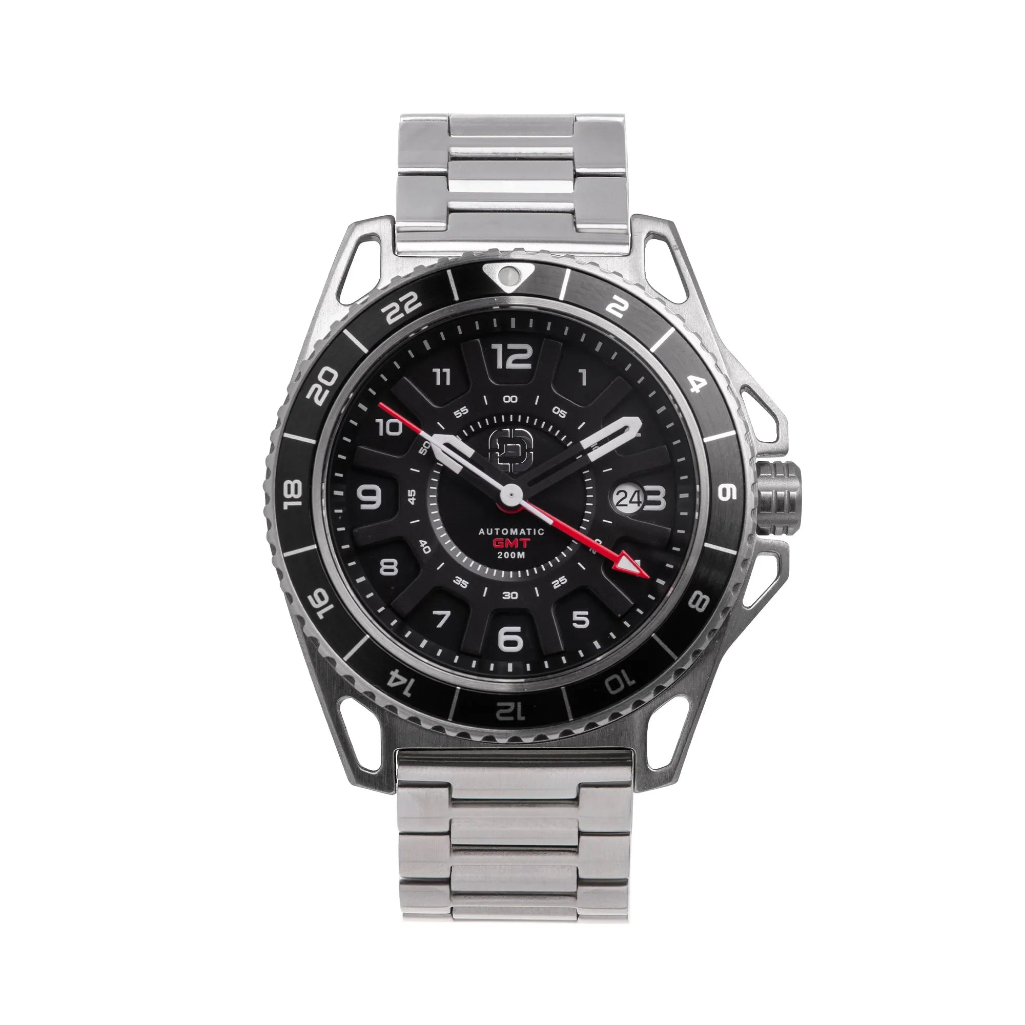 GMT-01 - Automatic Gmt Men's Watch with Metal Bracelet