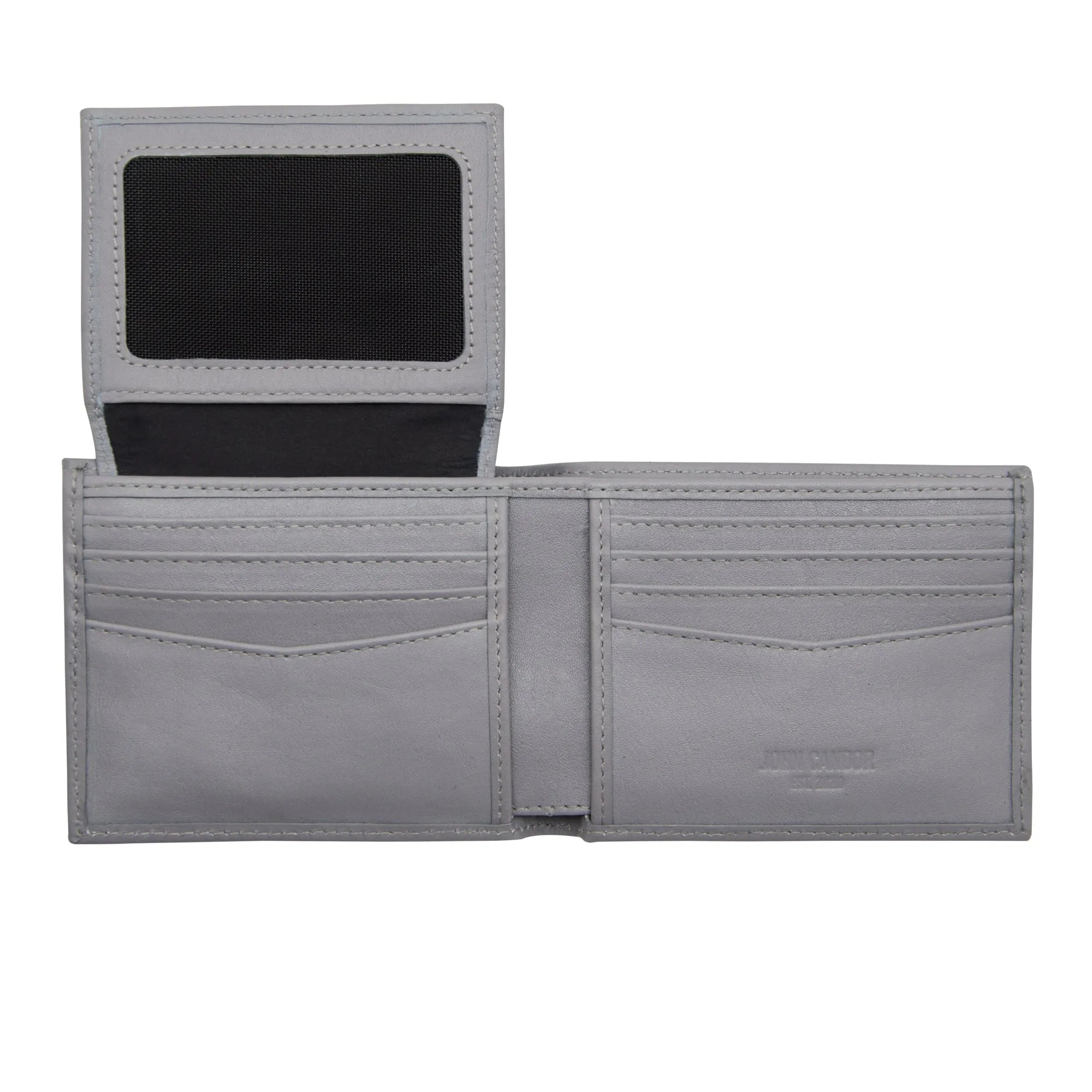 Carry-It-All Bifold Men's Leather Wallet (American Flag optional)