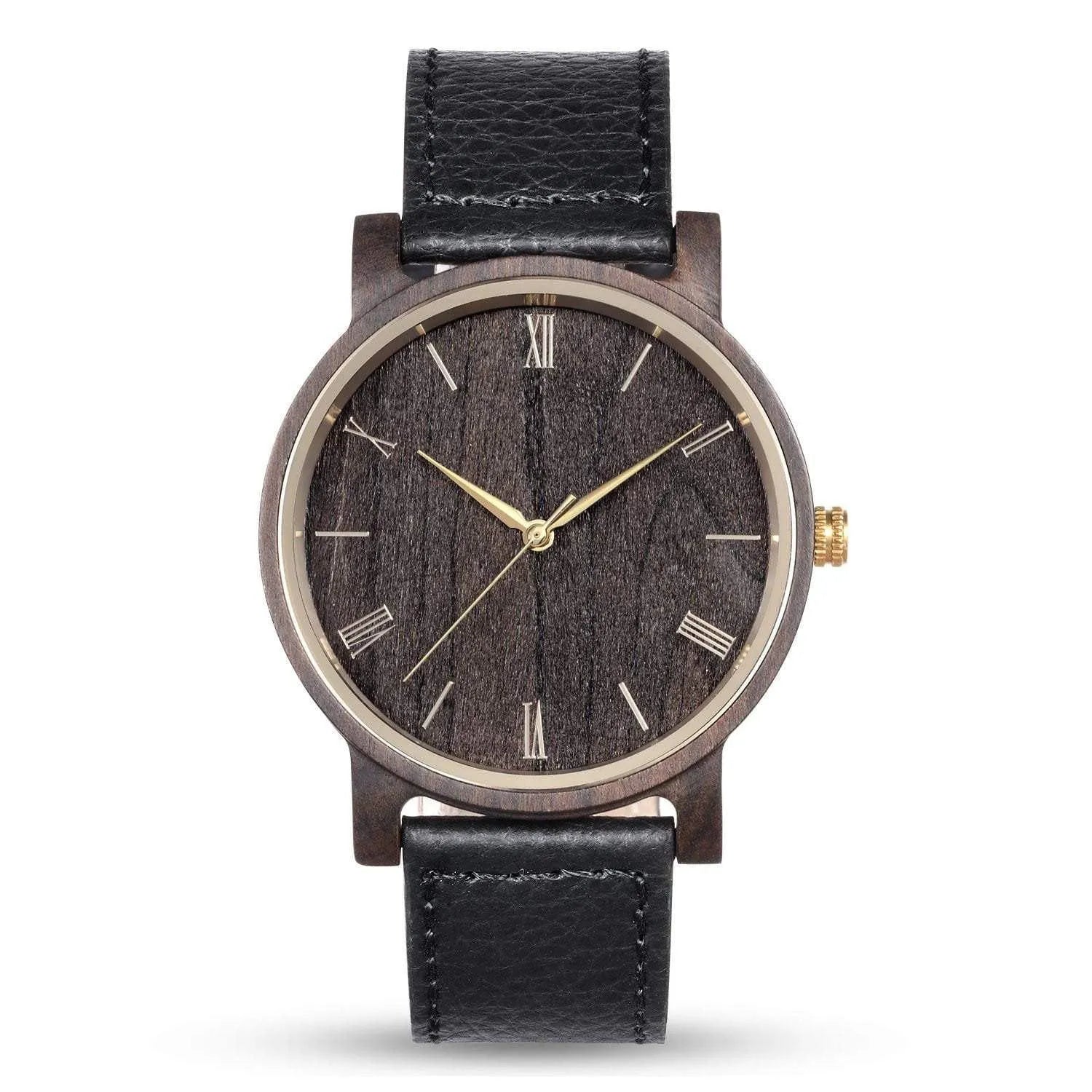 Groomsmen Set Of 10 Wooden Men's Watches Black Arce