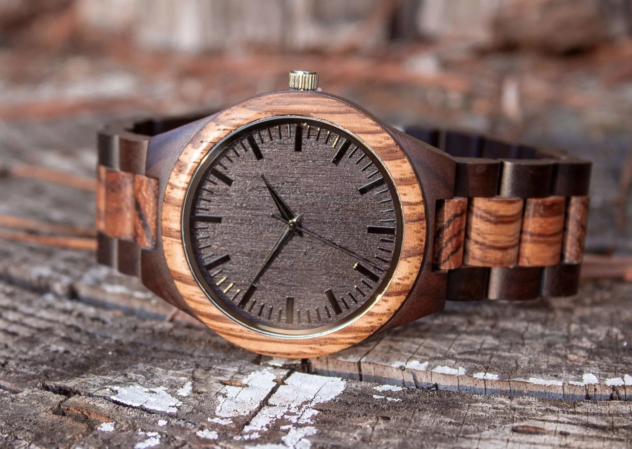 Groomsmen Set Of 12 Wooden Men's Watches - Grandiose