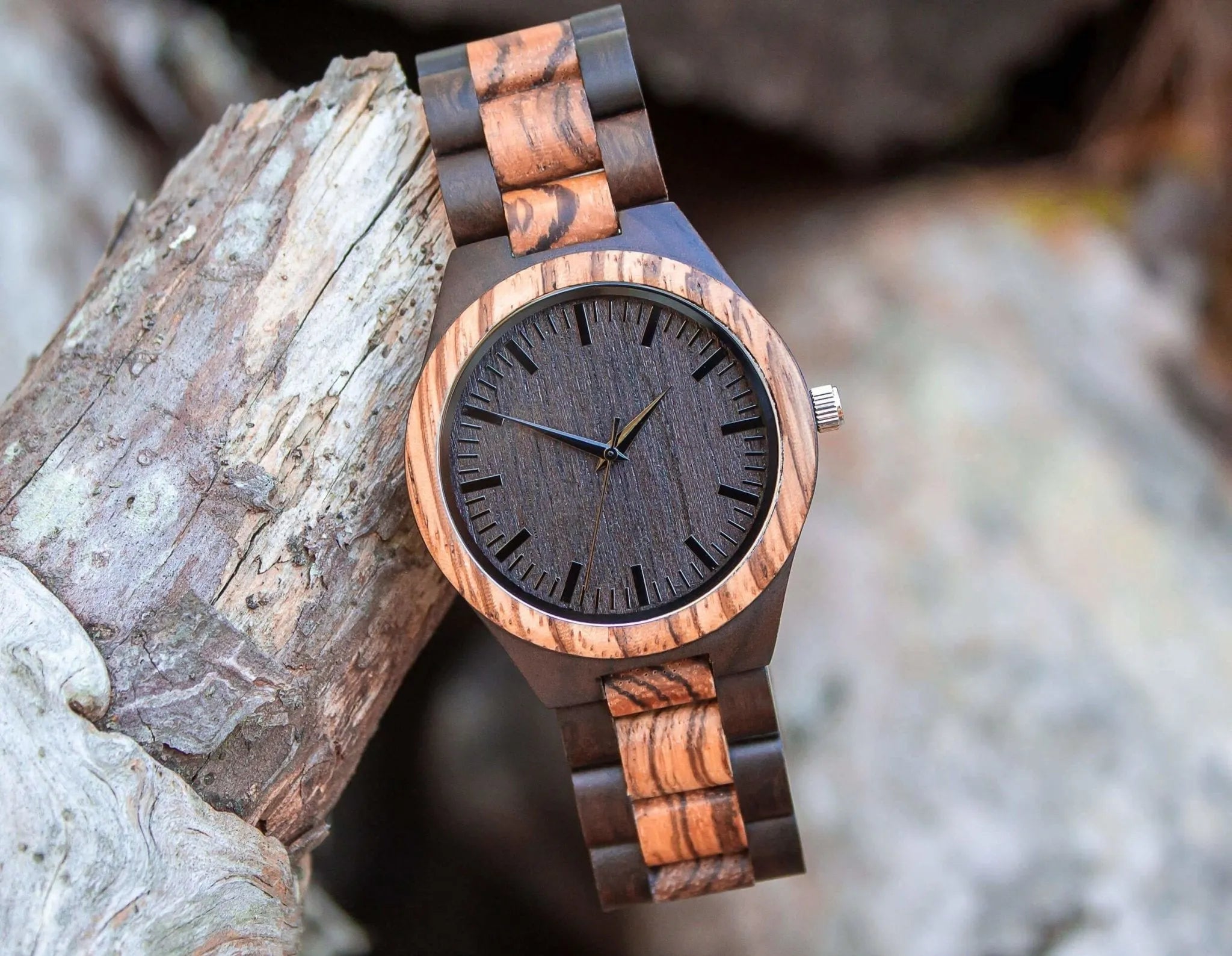 Groomsmen Set Of 12 Wooden Men's Watches - Grandiose