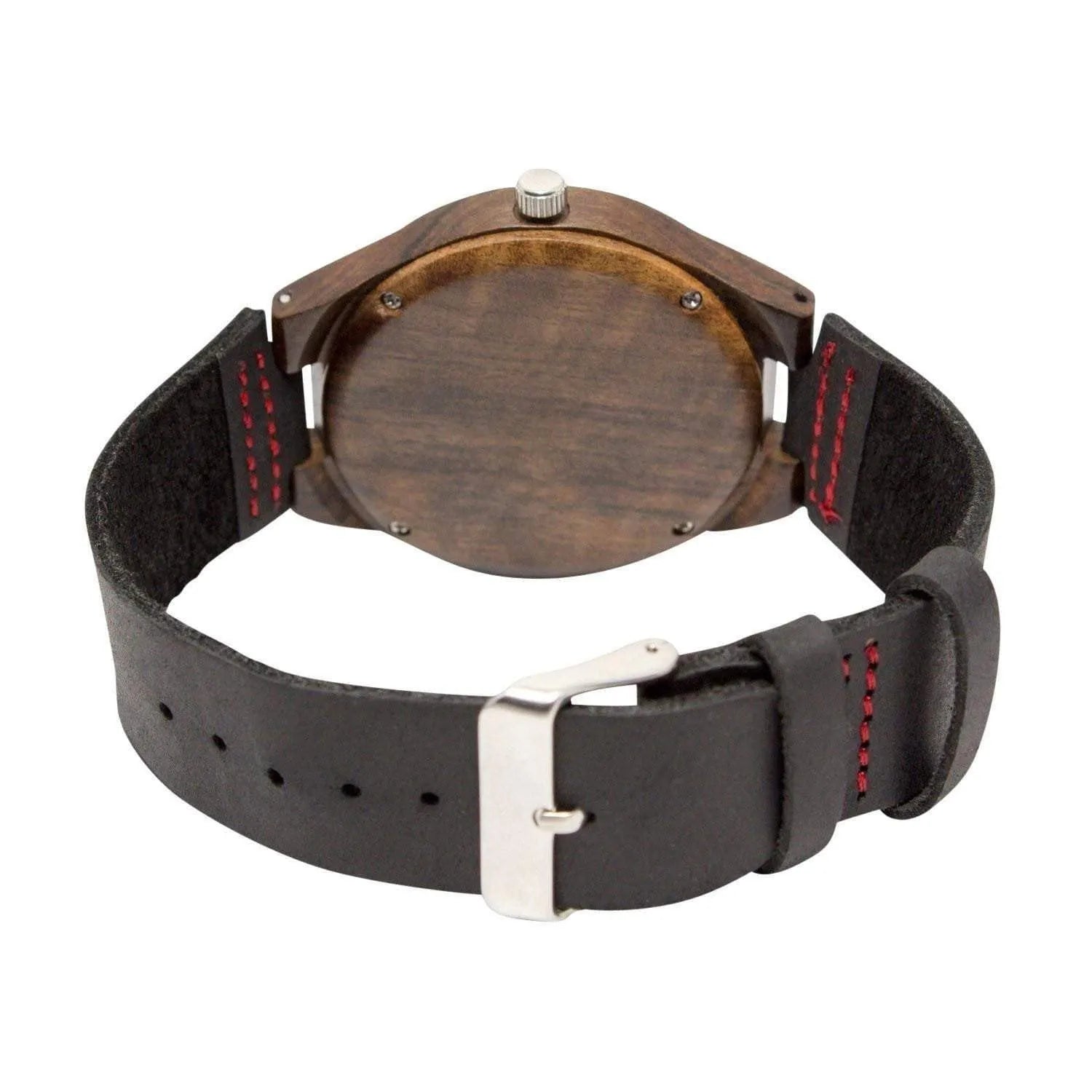 Groomsmen Set Of 12 Wooden Men's Watches - Red Energico