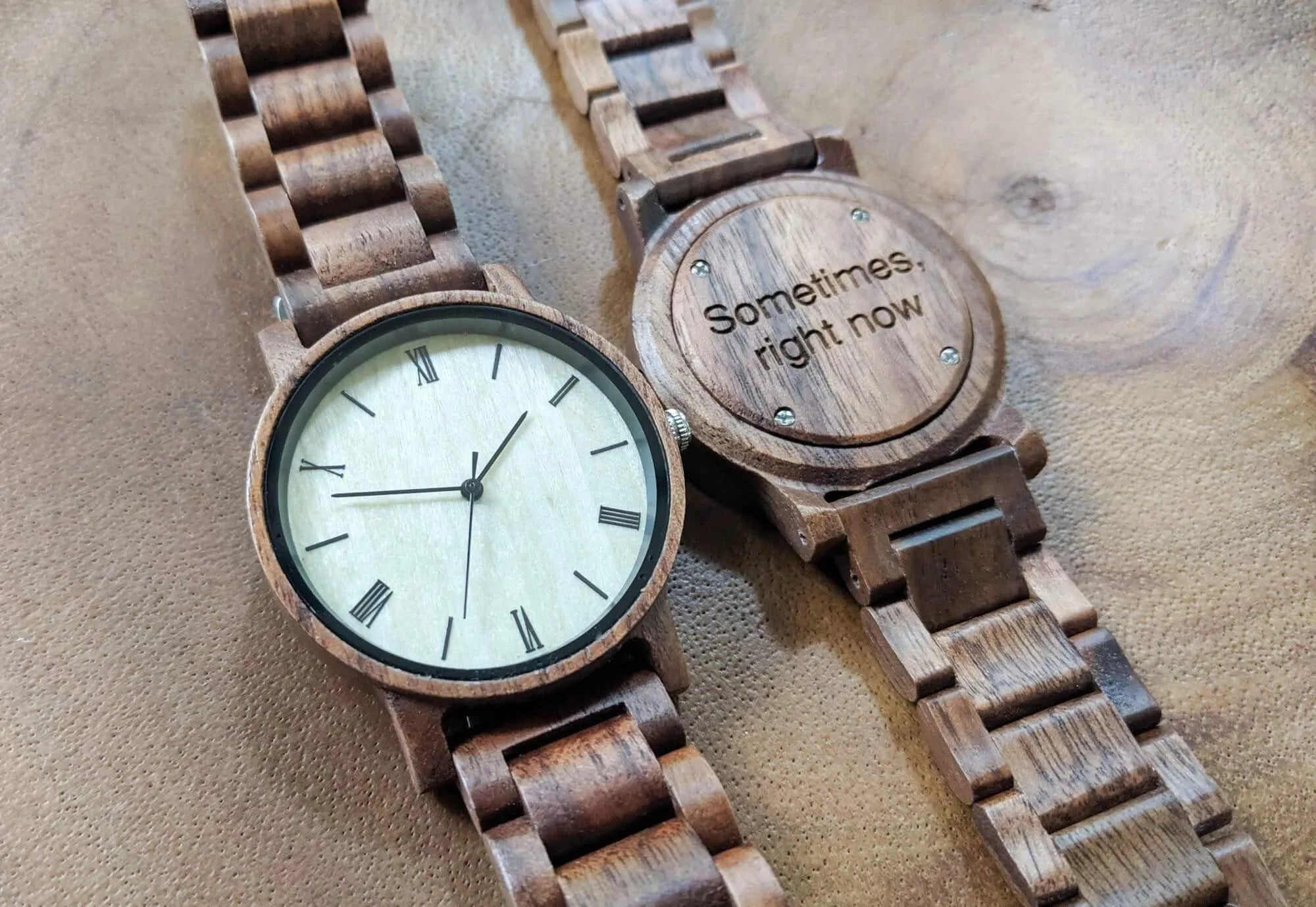 Groomsmen Set Of 5 Wooden Men's Watches - Walnut Arce