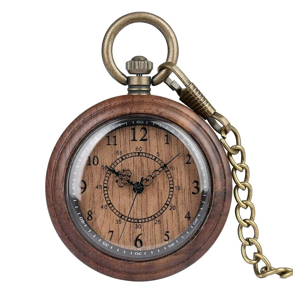 Groomsmen Set of 7 Wooden Pocket Watch | Clasico