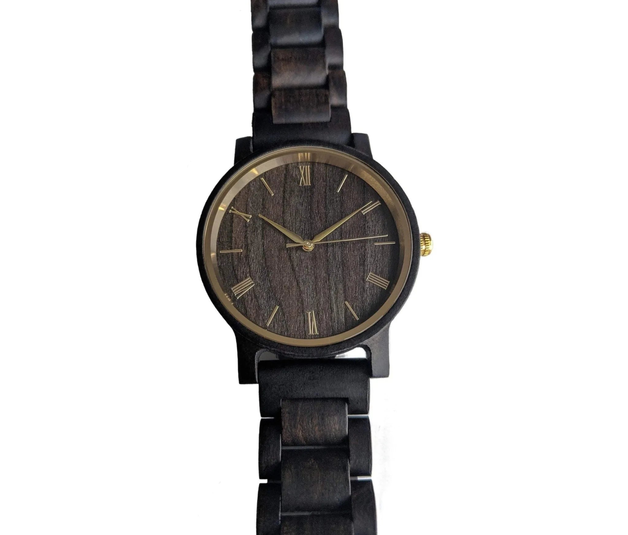 Groomsmen Set Of 8 Wooden Men's Watches - Ebony Arce
