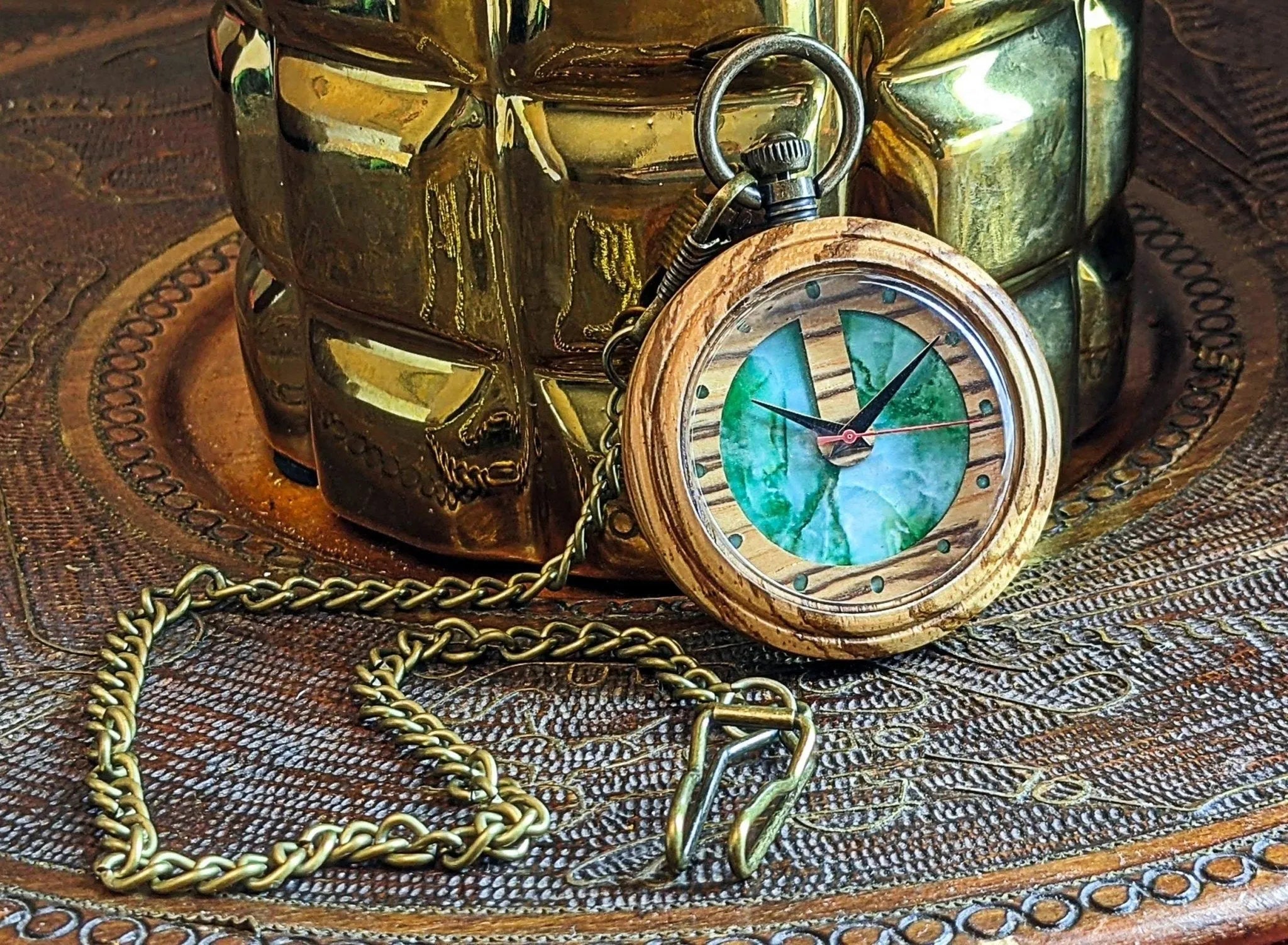 Men's Groomsmen Set of 9 Wooden Pocket Watch | Arce